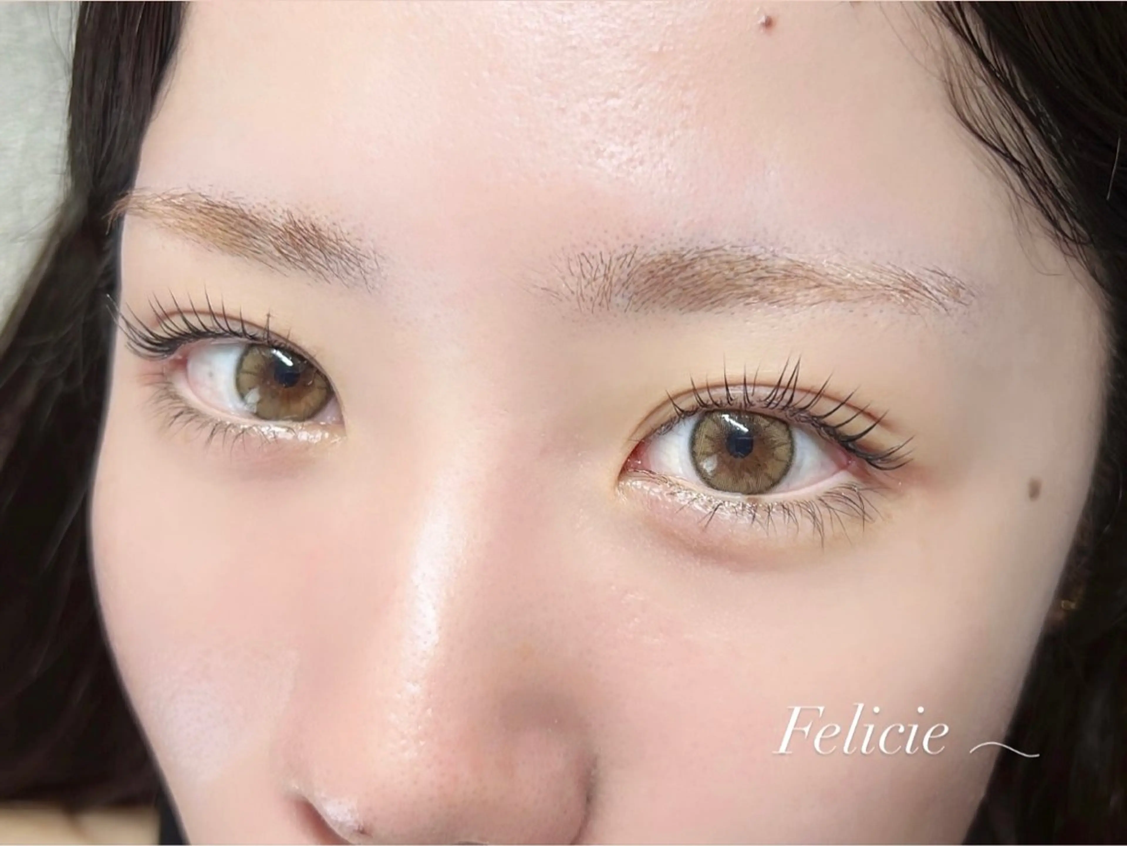 マツエク・マツパ パリジェンヌラッシュリフト マツパ Felicie＊ Sayakaのマツエク・マツパデザイン