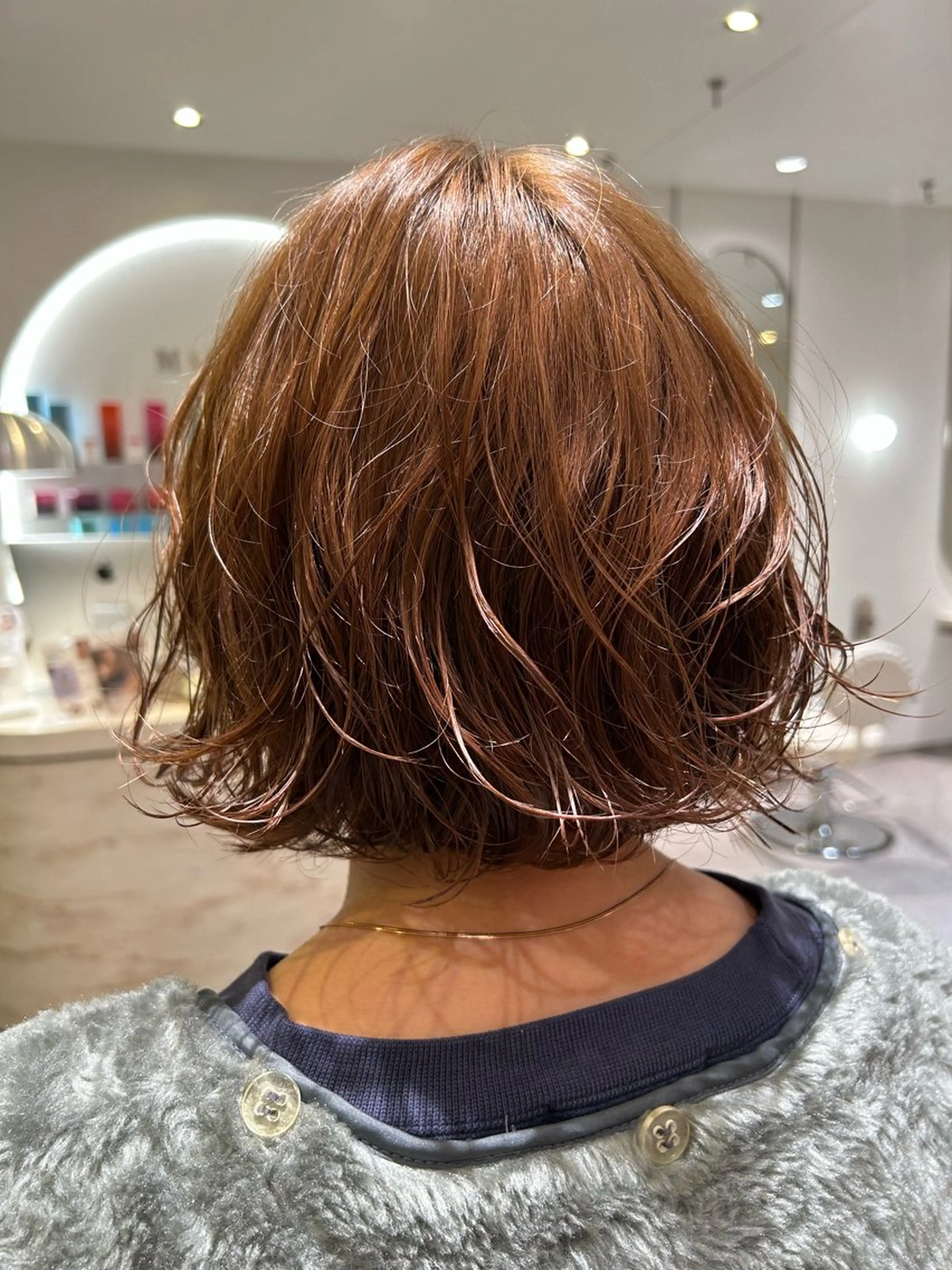 ミディアム パーマ macaron郡山 橋本洋志のヘアスタイル