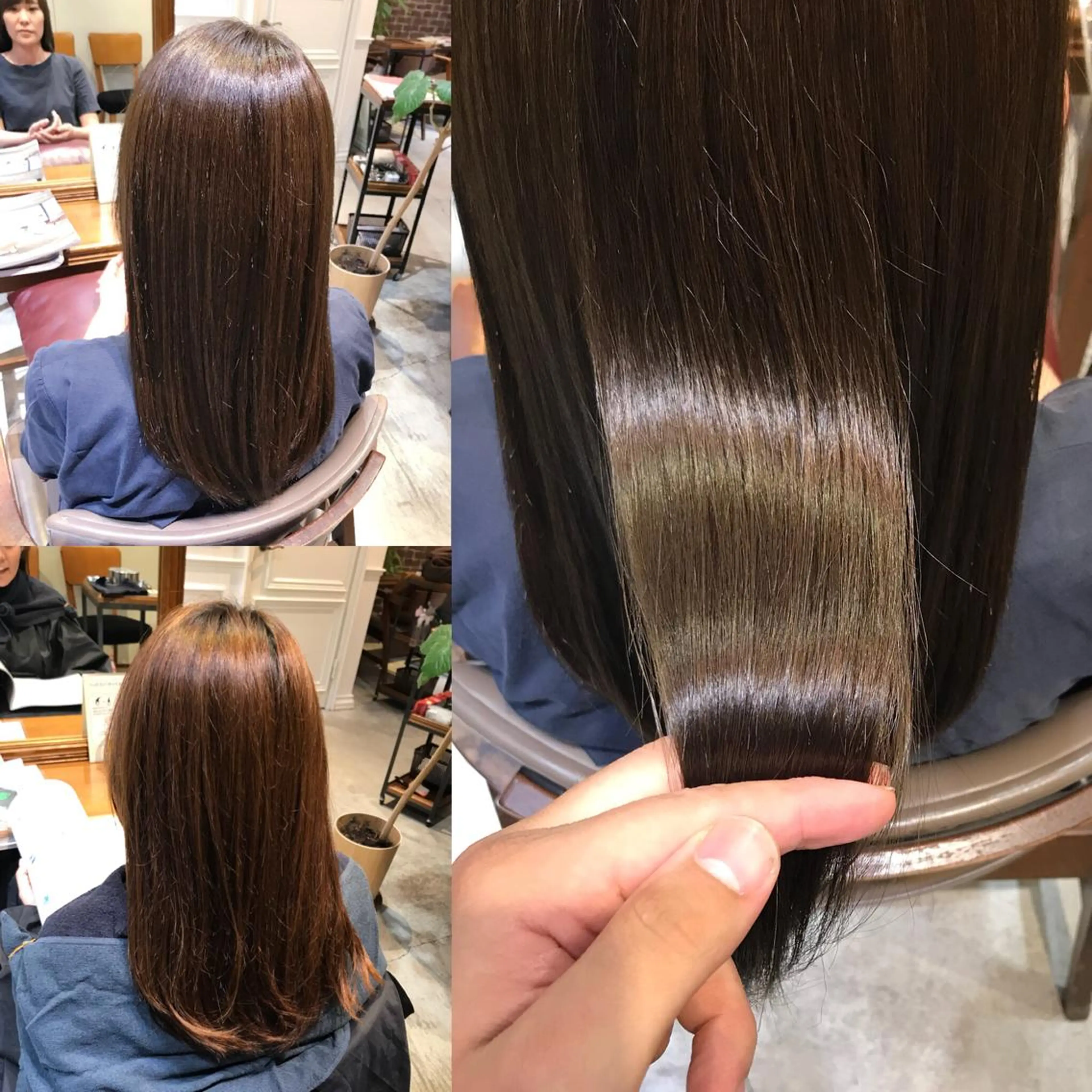 セミロング カラー ヘアアレンジ アッシュ ブルーカラー ブルージュ ヘアカラー トリートメント ヘッドスパ SALOWIN銀座VORT所属・小林 佳祐のヘアスタイル