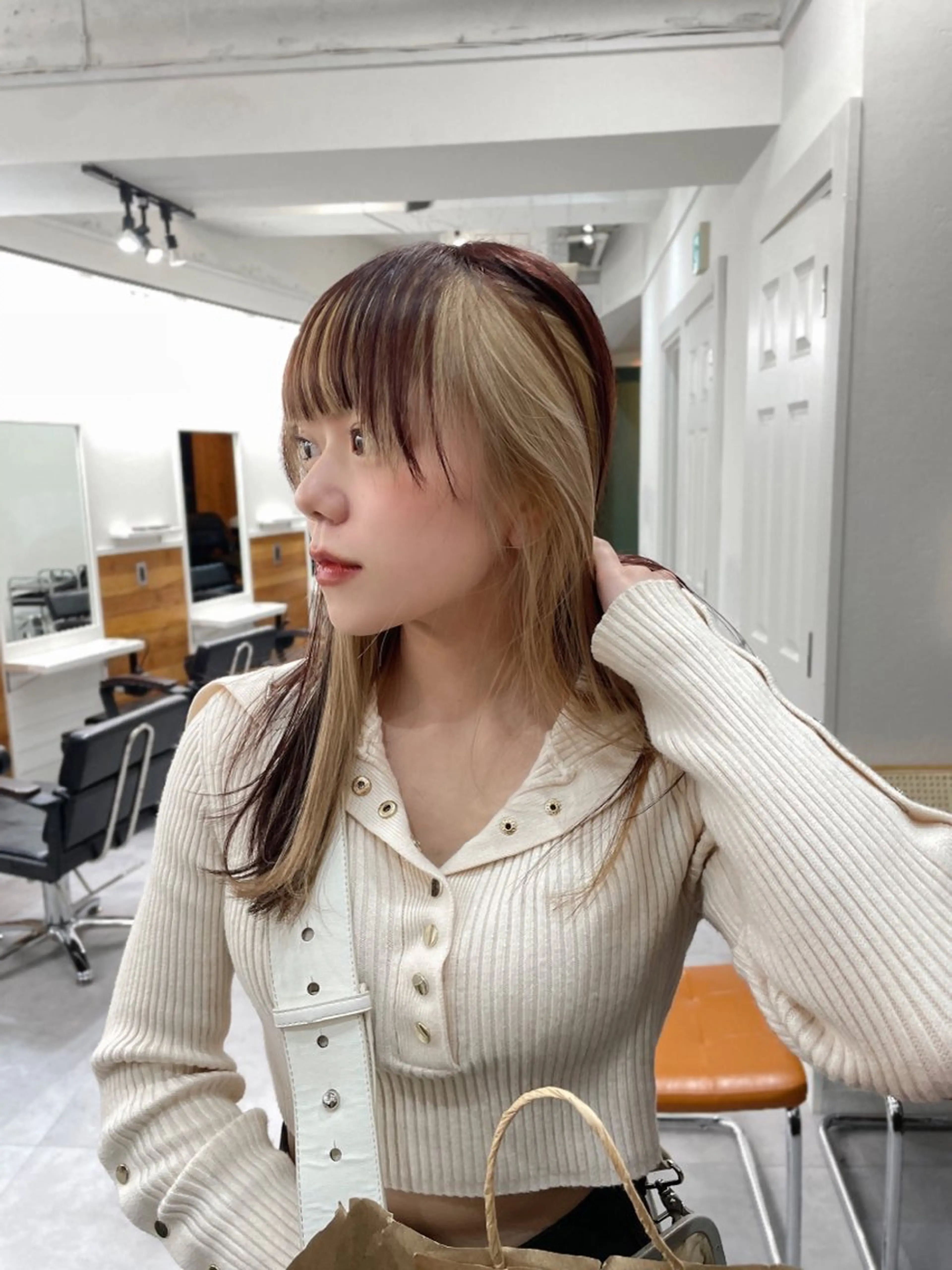 セミロング カラー インナーカラー カット ヘアカラー トリートメント レイヤー／似合わせ TAKUYAのヘアスタイル