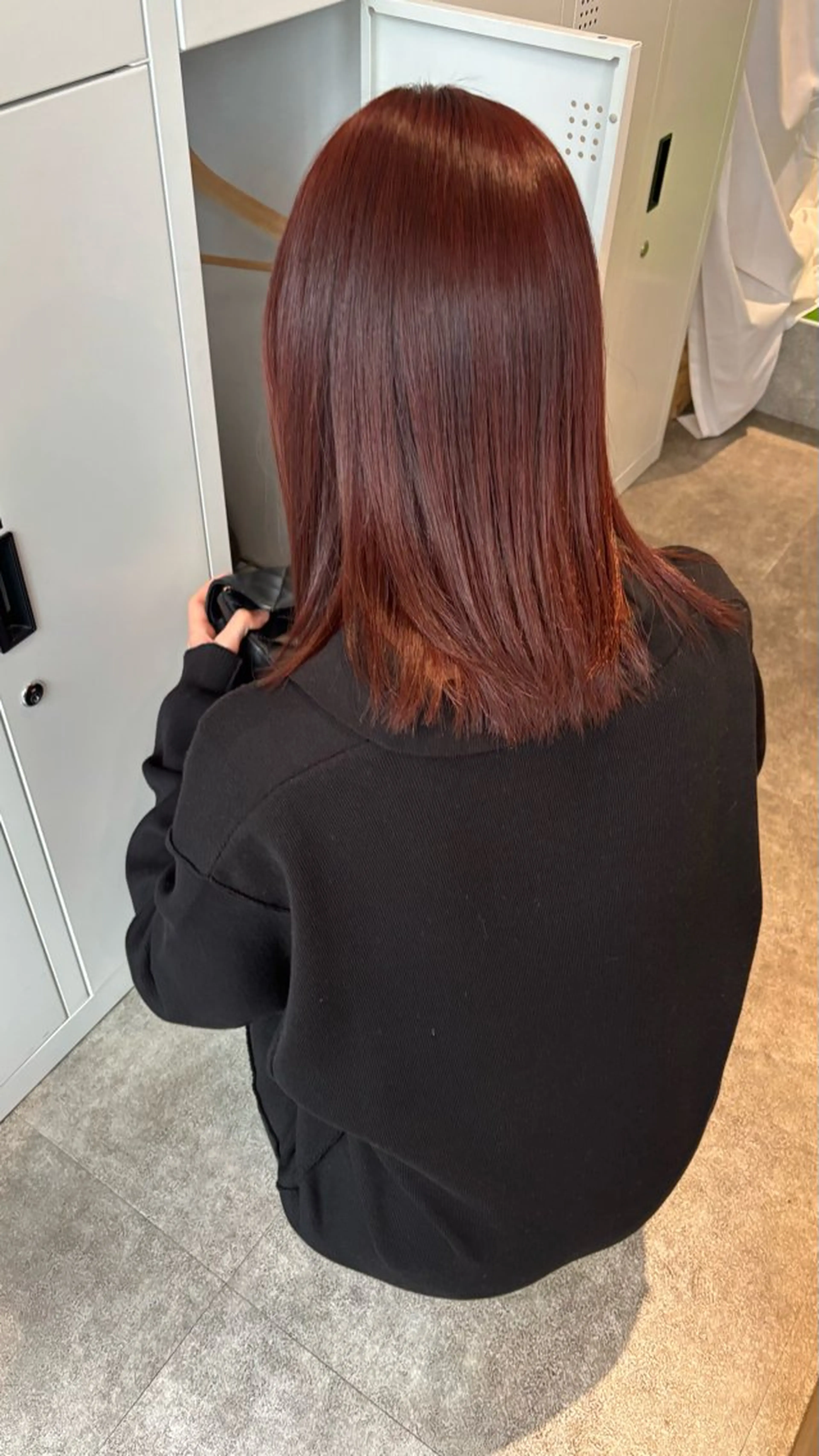 ミディアム カラー ブリーチ ブリーチなしカラー non .のヘアスタイル