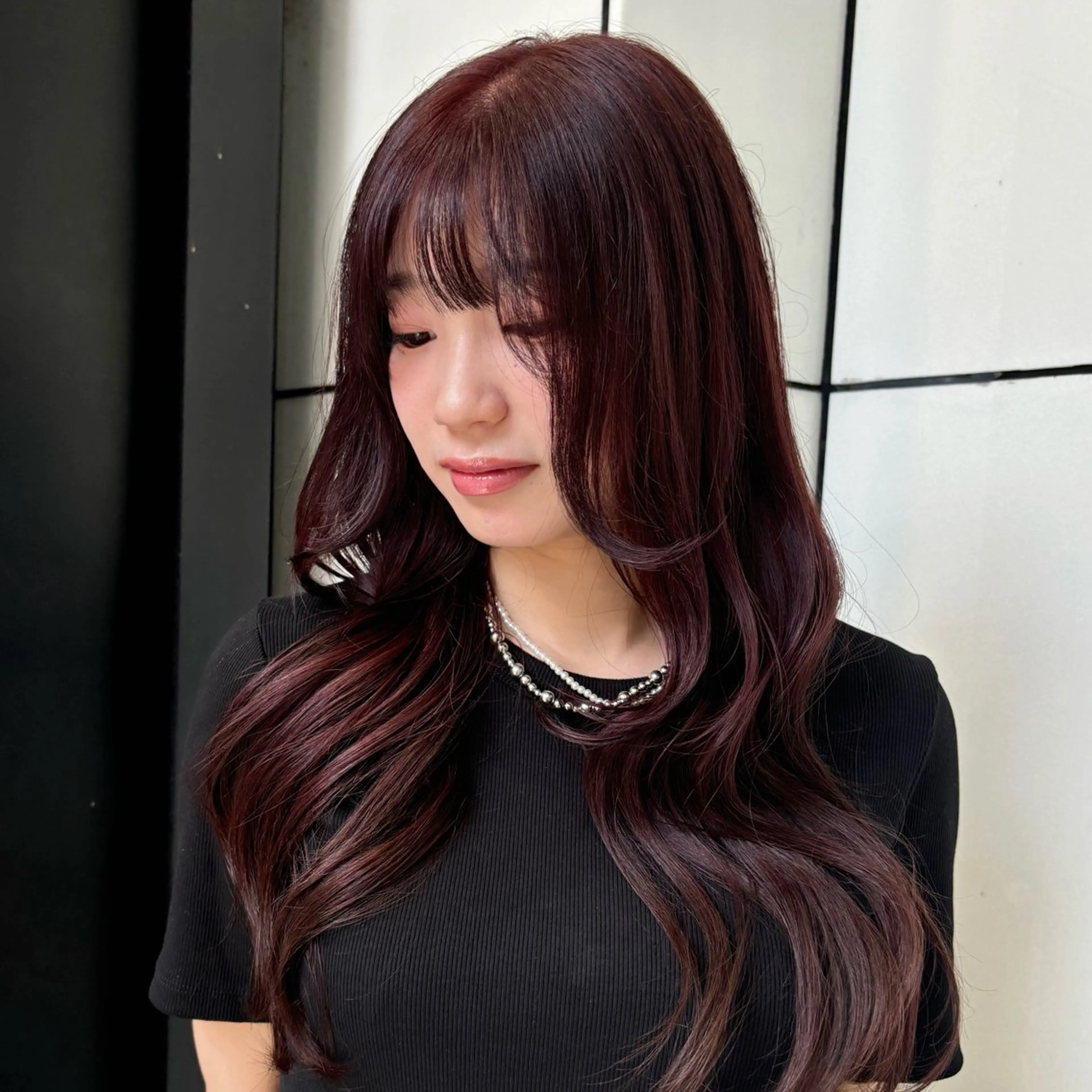 カラー ベージュカラー 黒髪 ブリーチ ブルーカラー ブルーブラック 艶カラー♡/eye / mai🪐🪄のヘアスタイル