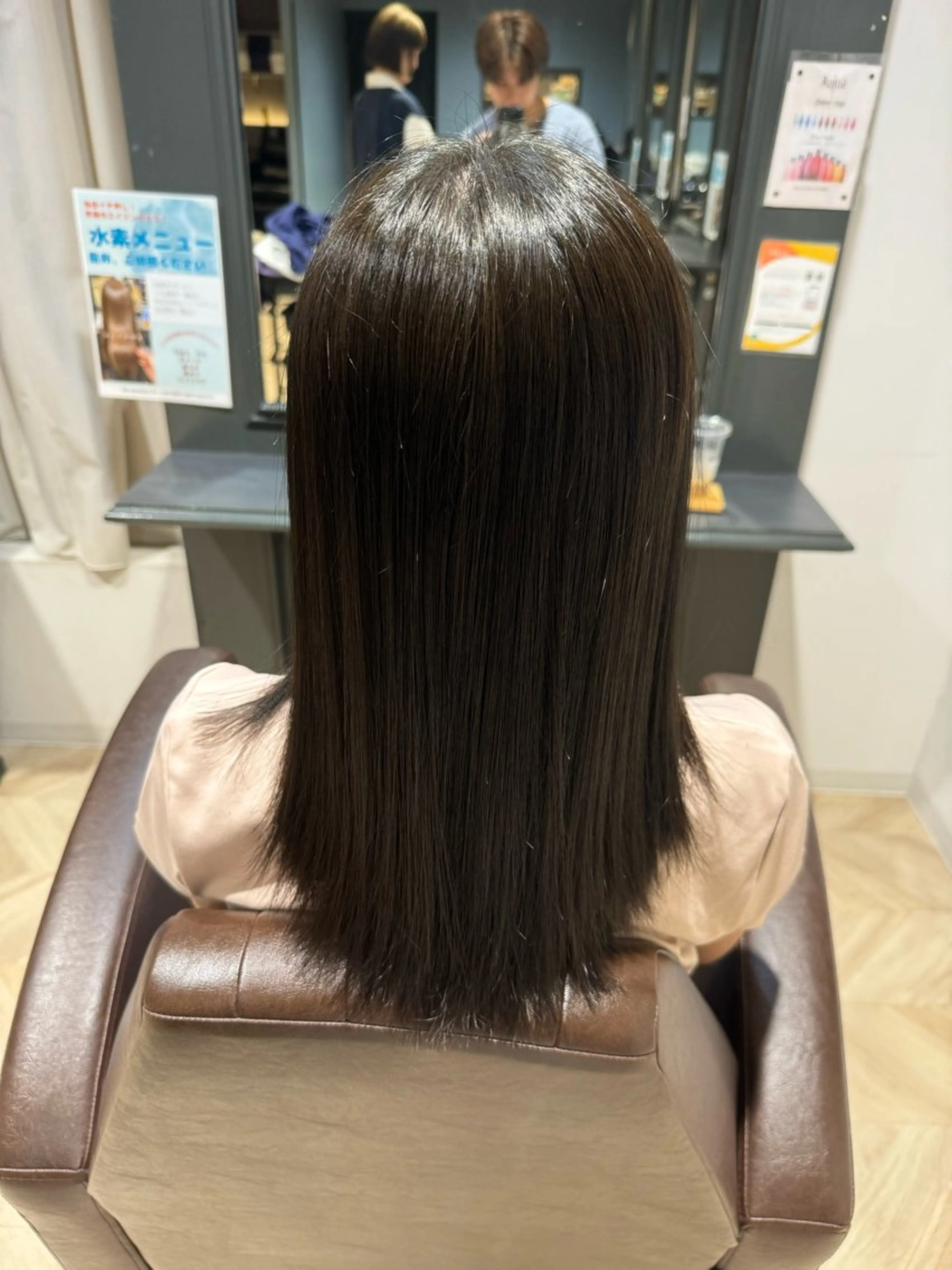 ミディアム カラー ベージュカラー オリーブベージュ 艶髪✨/心斎橋美容室 /藤田勇也のヘアスタイル