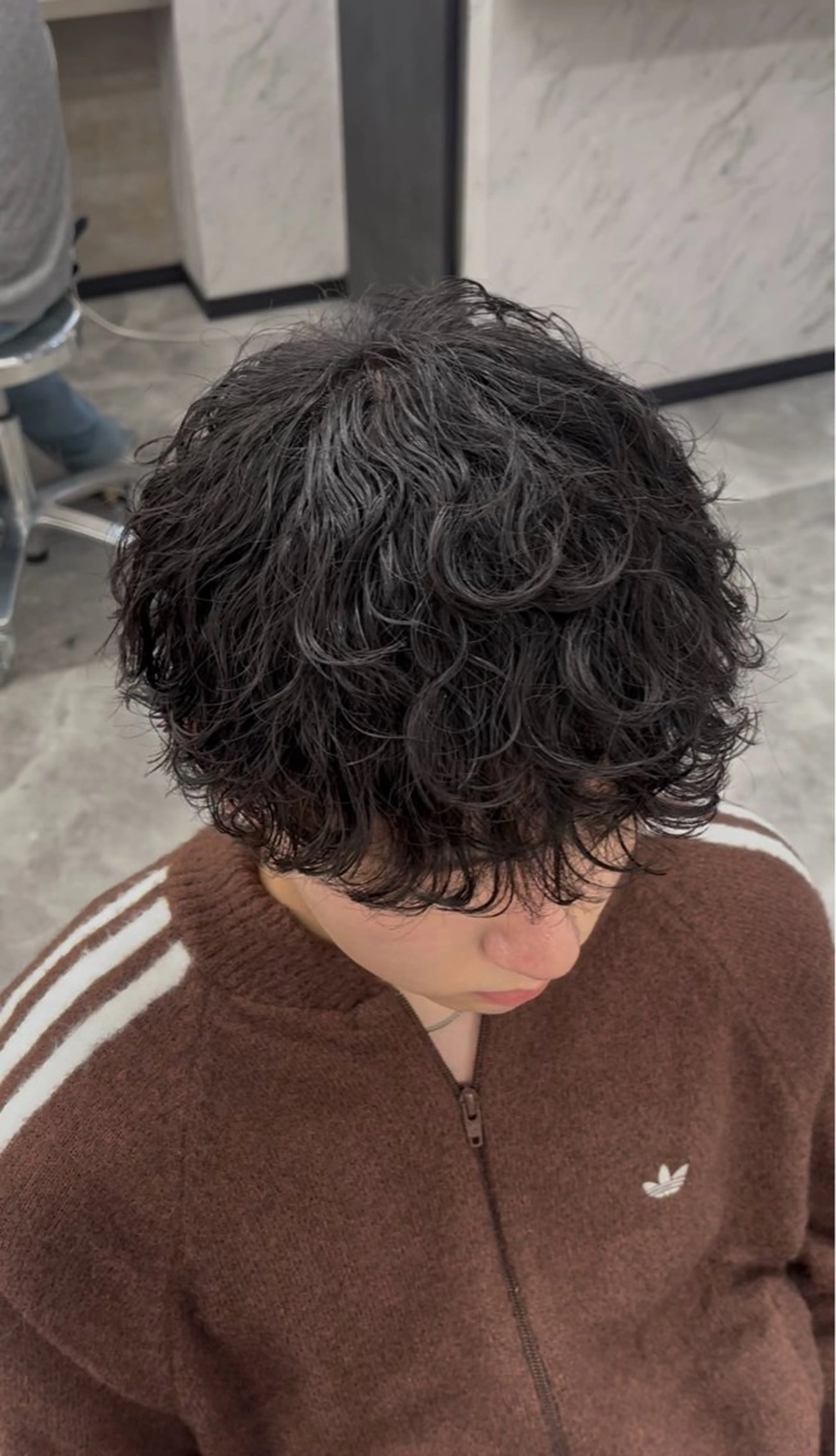 パーマ メンズ メンズパーマ 波巻きパーマ スパイラルパーマ HOMME    BLANCHE所属・Seira 札幌メンズサロンのヘアスタイル