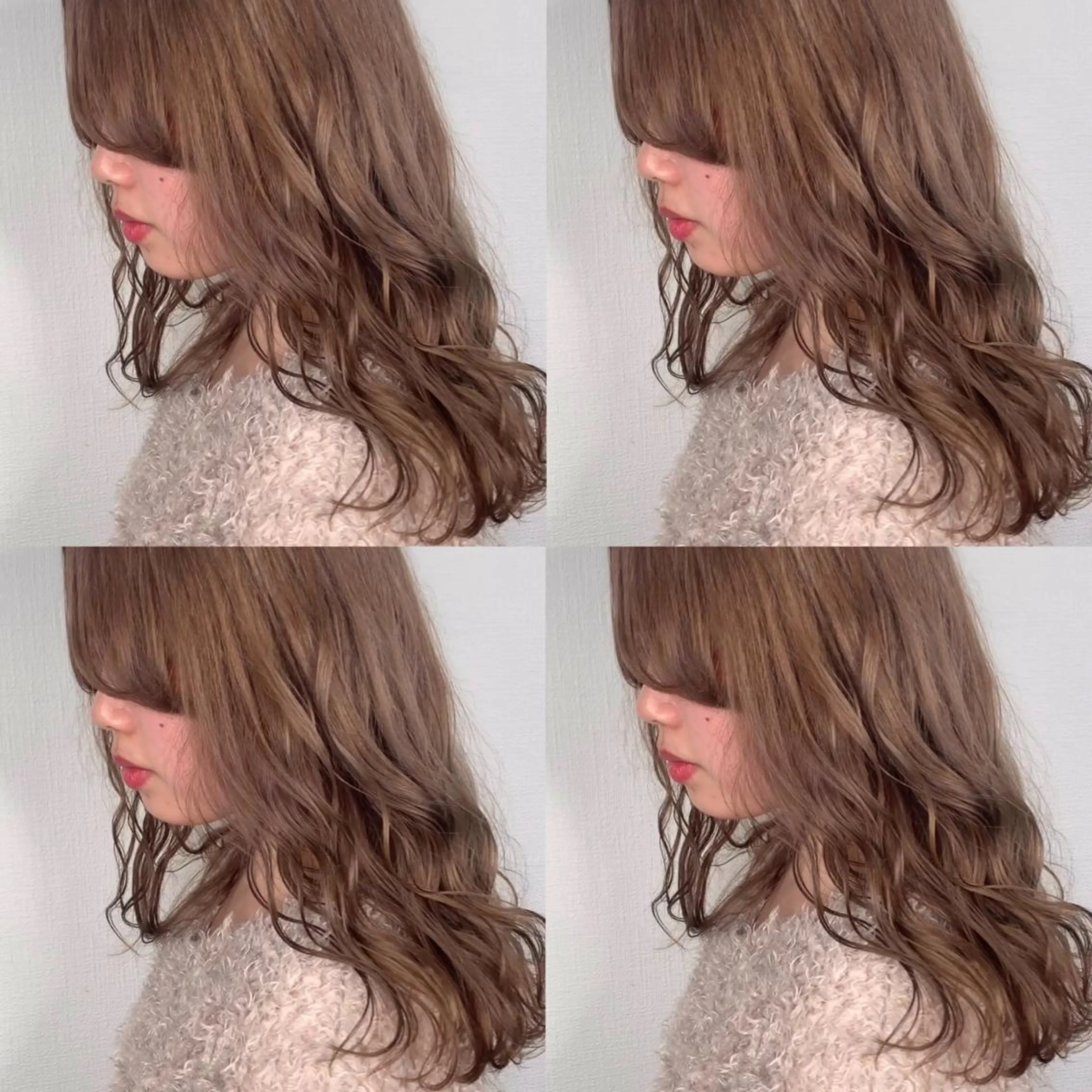 ロング ヘアカラー 袴田 伊代のヘアスタイル