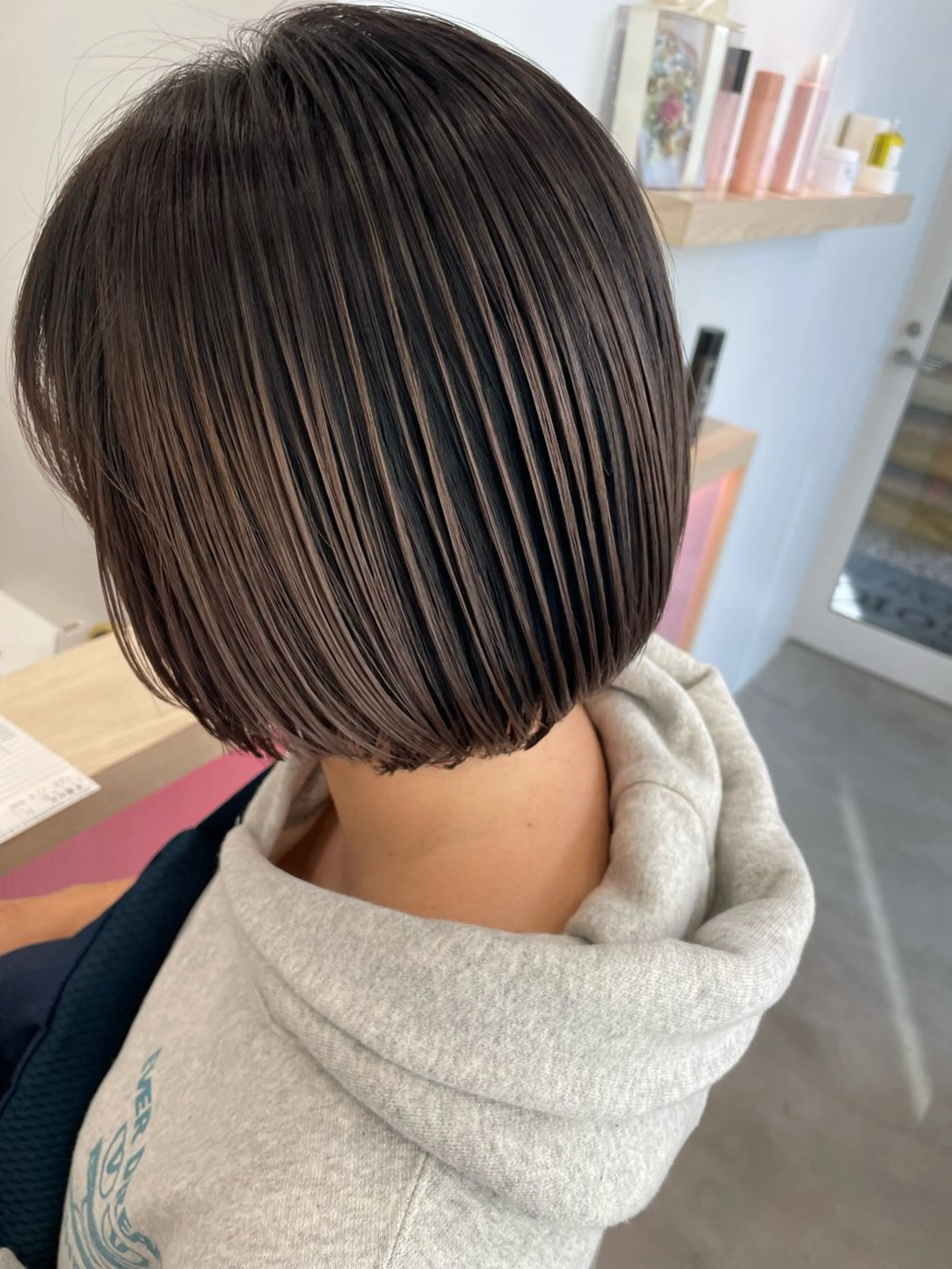 ショート カラー ブリーチ ダブルカラー ボブ 顔周りカット タンバルモリ DECORA SORAN【本川越】所属・韓国/顔周り/ボブ/ ショート/大川陽太のヘアスタイル