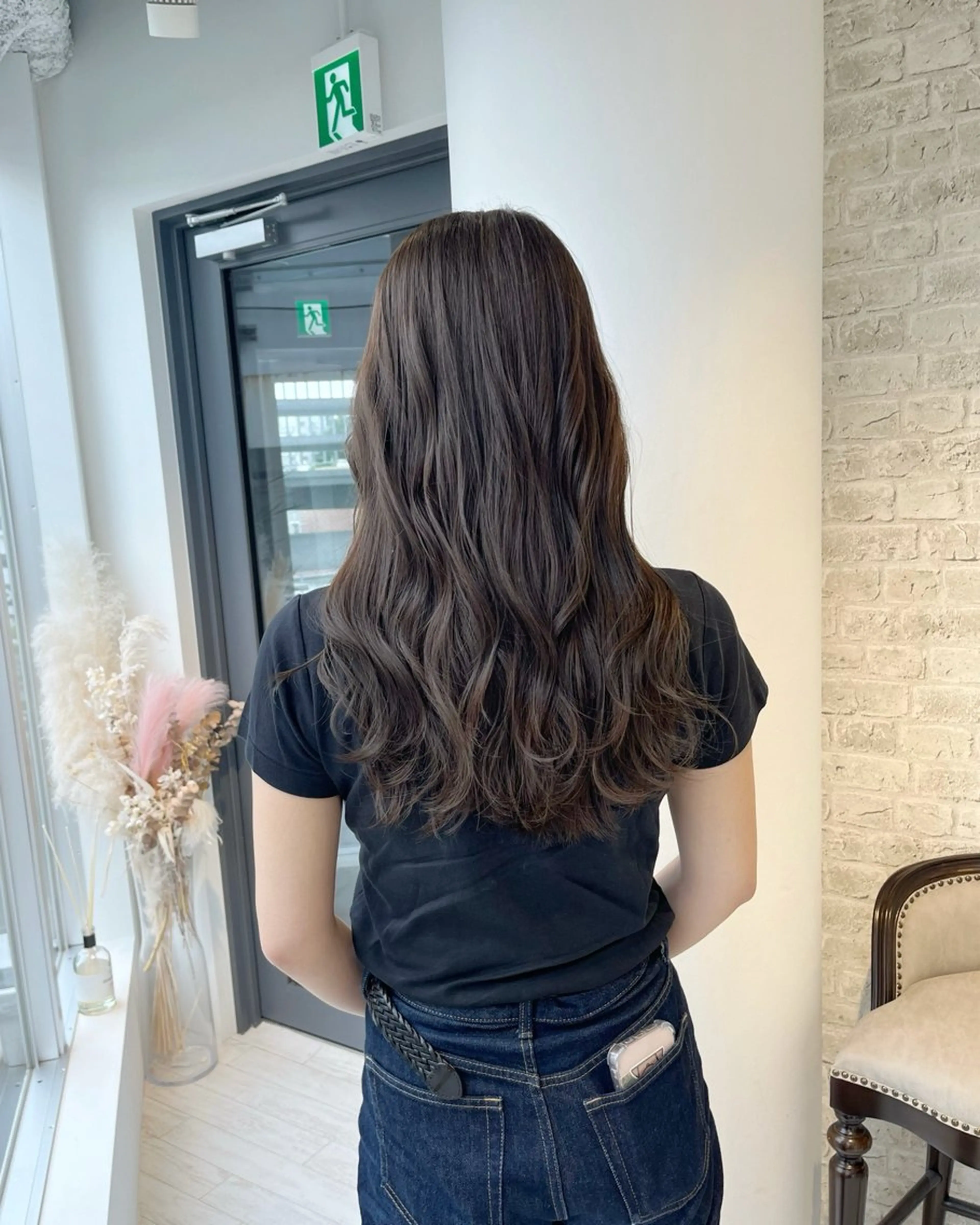 セミロング カット ヘアカラー 村上 茉莉花のヘアスタイル