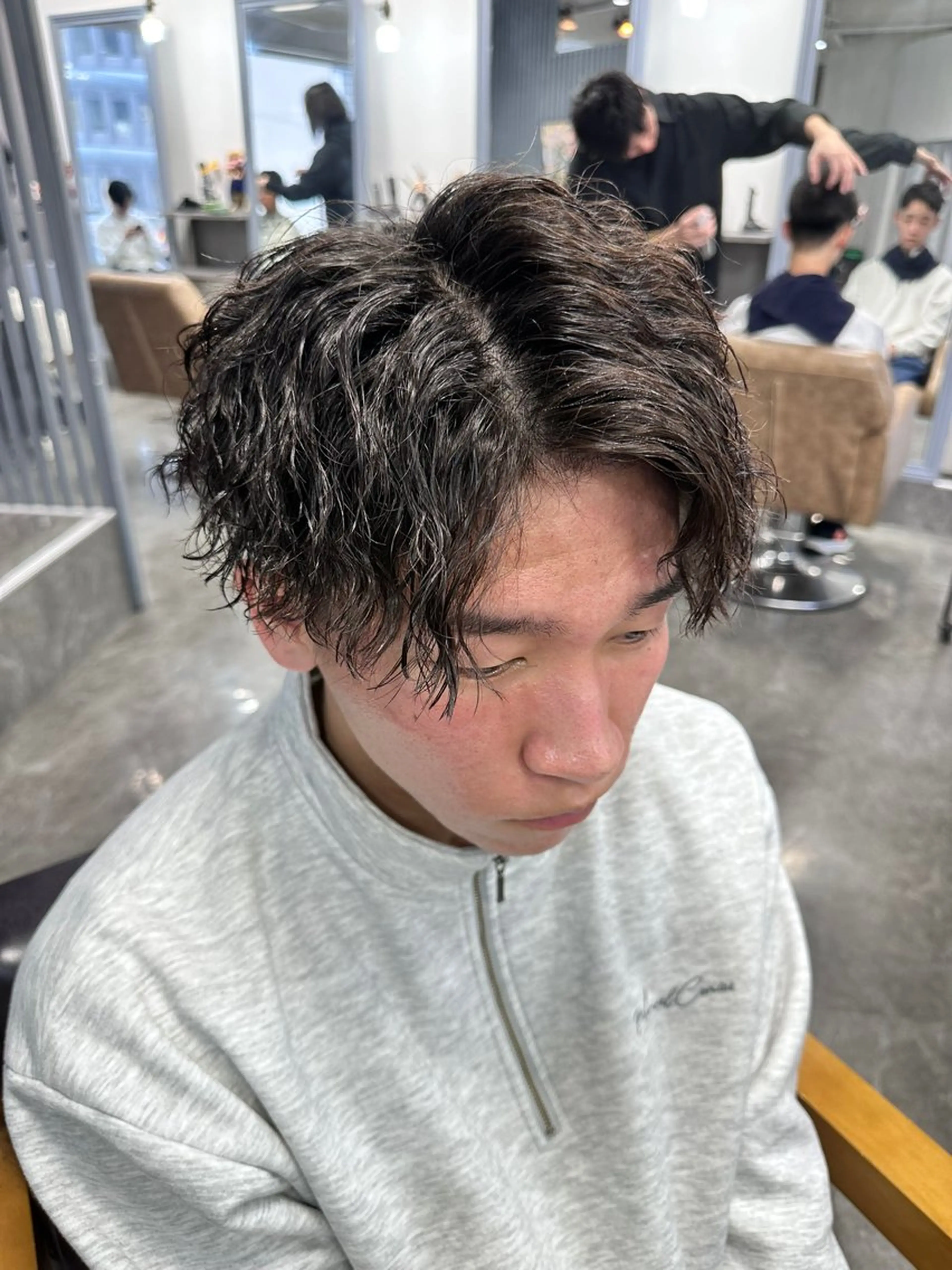 パーマ メンズ カット パーマ KING of hair by NOISM所属・梅田/メンズカット/ パーマ/秋本 大智のヘアスタイル