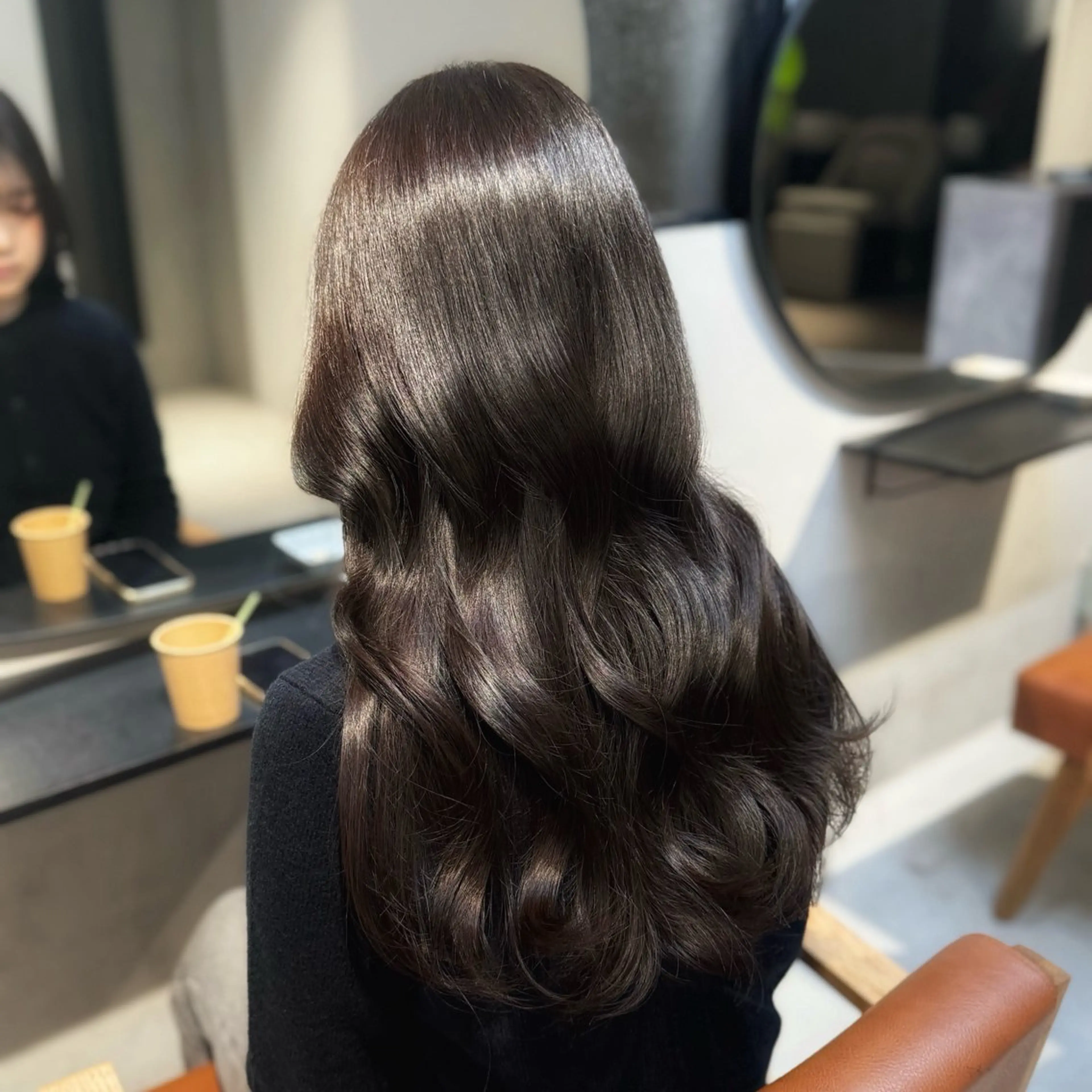 ロング ヘアカラー LENORA所属・肥後橋美容室/ 透明感カラー/韓国風のヘアスタイル