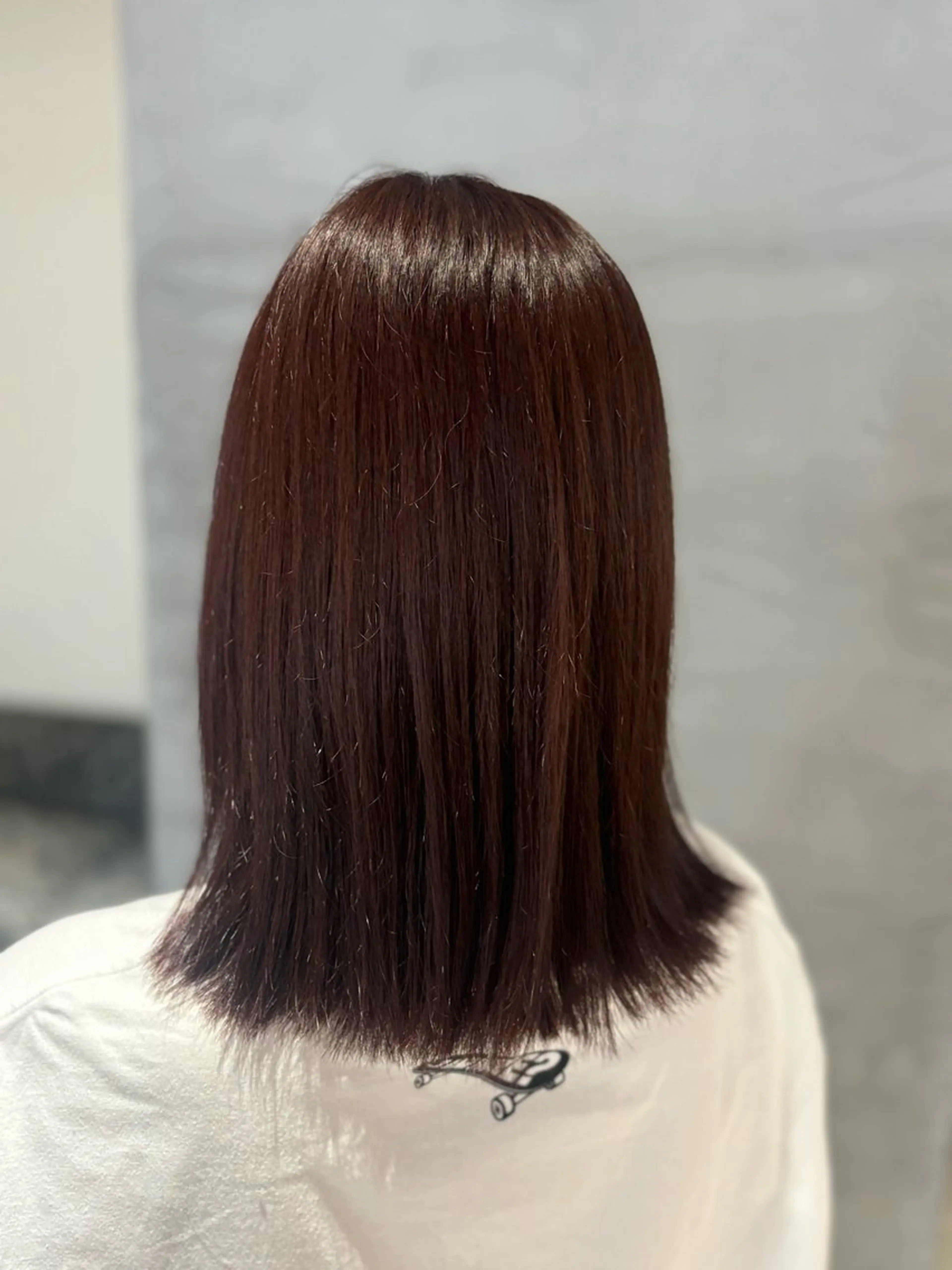 ミディアム カット ヘアカラー トリートメント 髪質改善/伏見 RABU(ému)のヘアスタイル