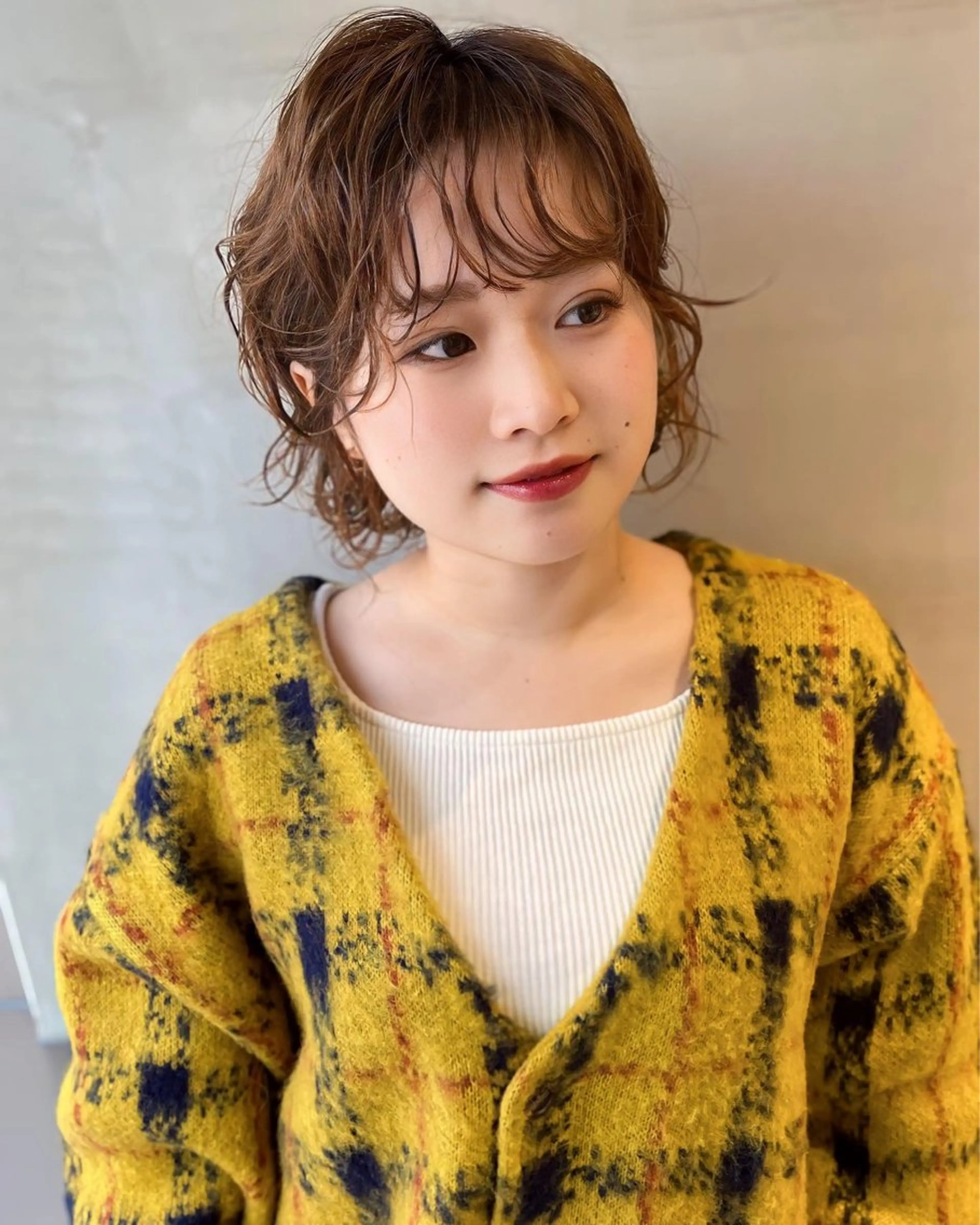 ショート パーマ カット パーマ トリートメント 🎀大川 錬🎀 ブリーチなしWカラーのヘアスタイル