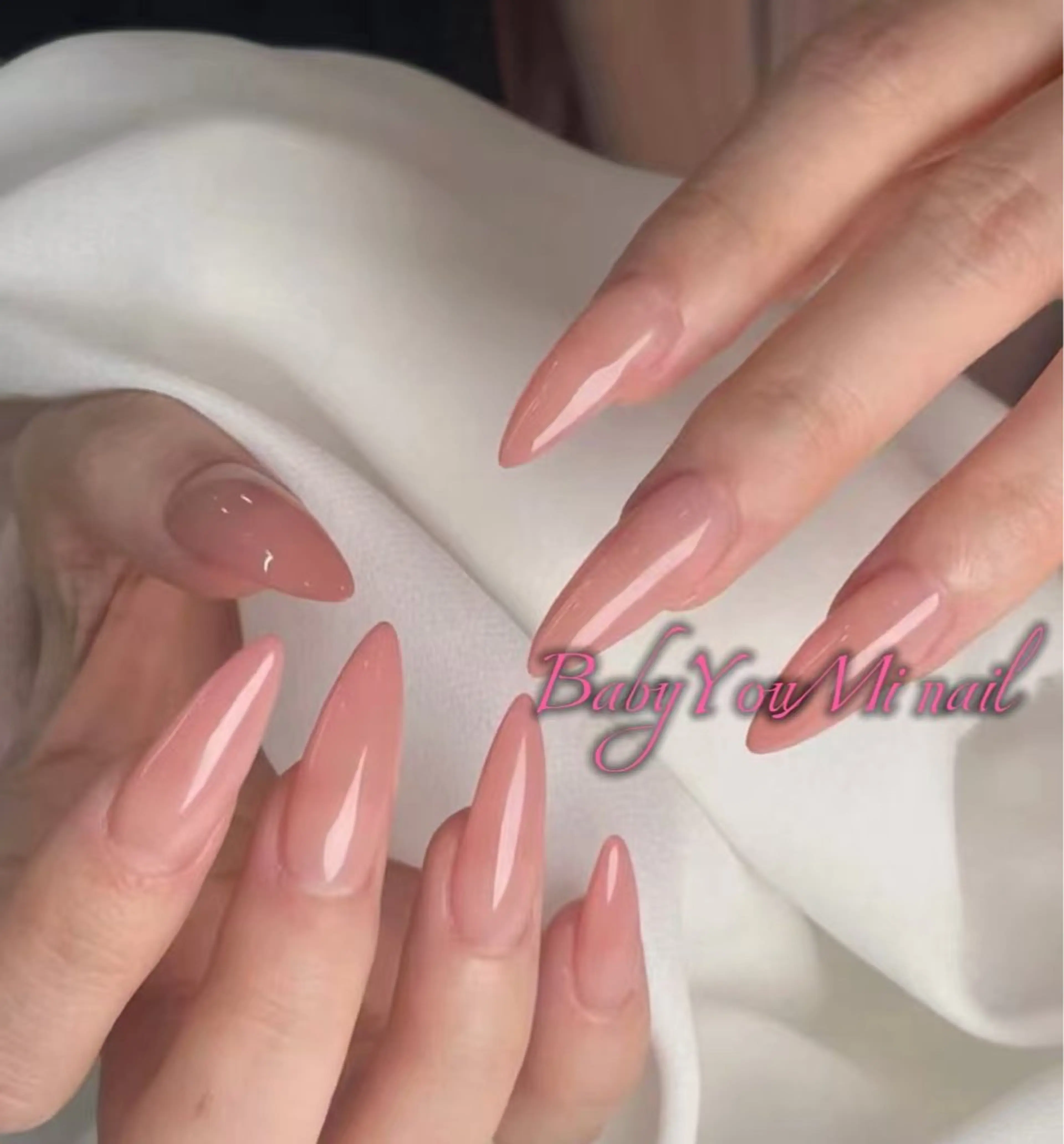 ネイル オーロラネイル フラワーネイル フットネイル フレンチネイル ジェルネイル ハンドネイル BabyYouMi ねねのネイルデザイン