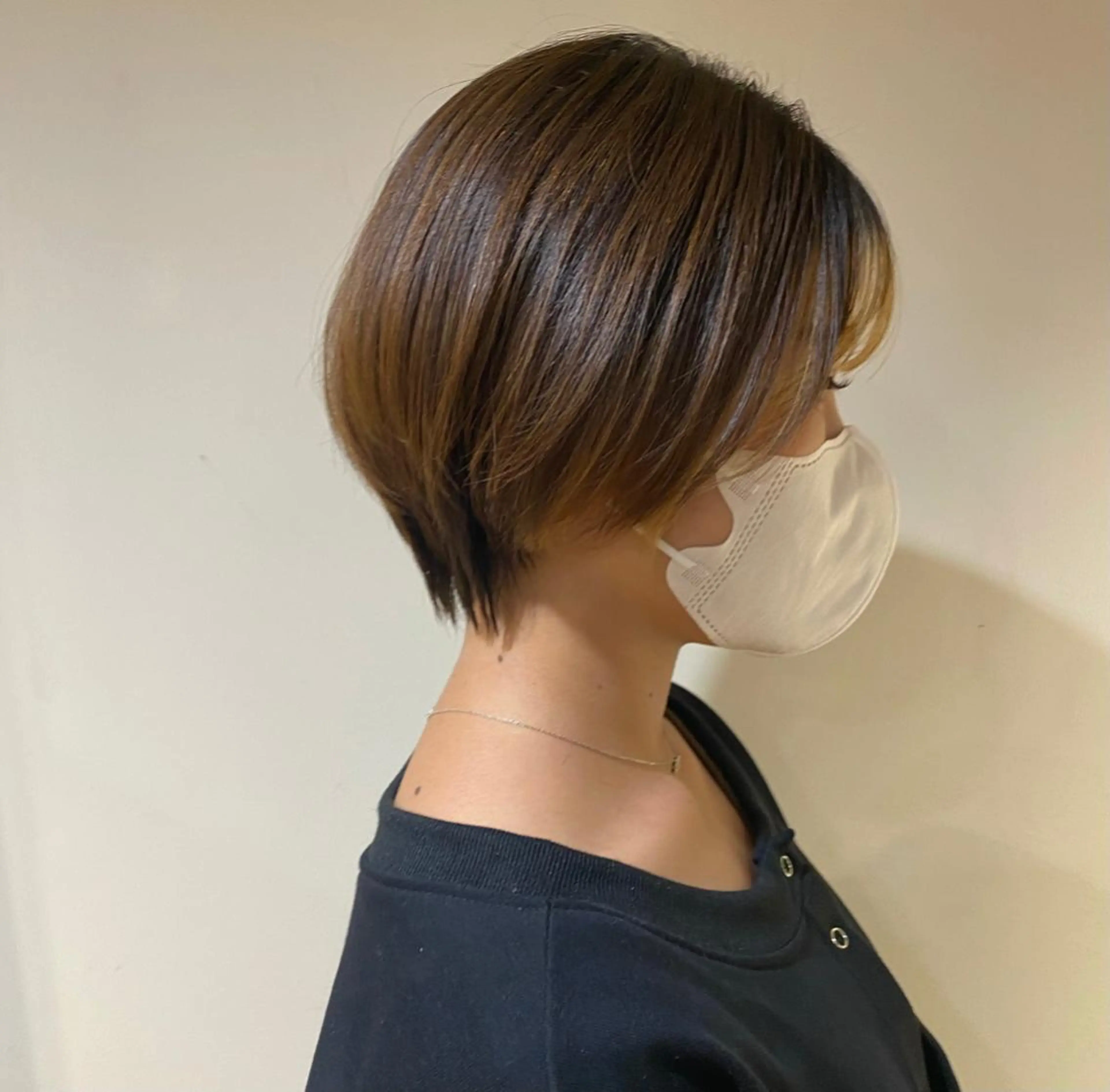 ショート くびれヘア ショートヘア カット io濱川 遥のヘアスタイル