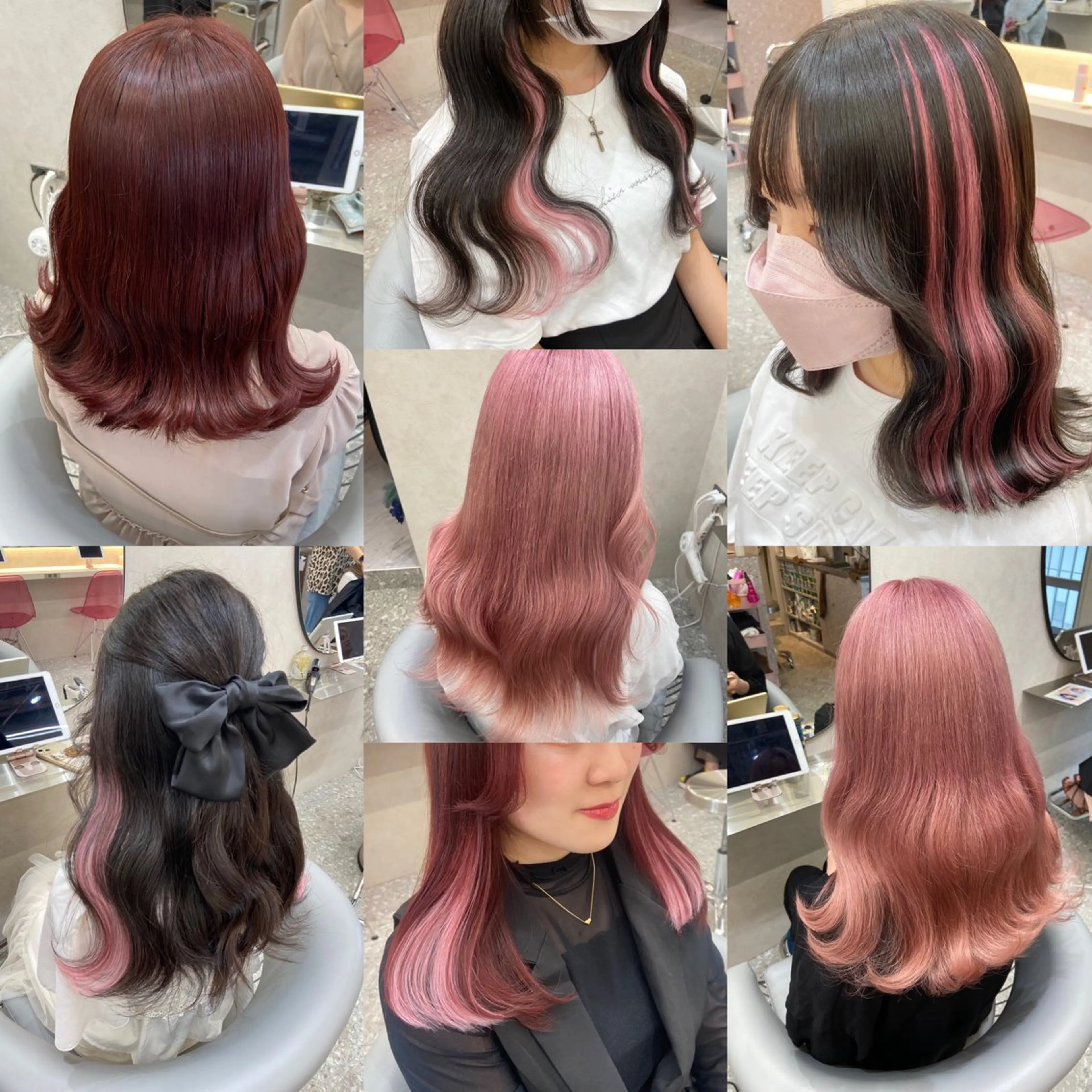 カラー ヘアカラー トリートメント エクステ 新宿/韓国ヘア 中明度カラー/かやのヘアスタイル