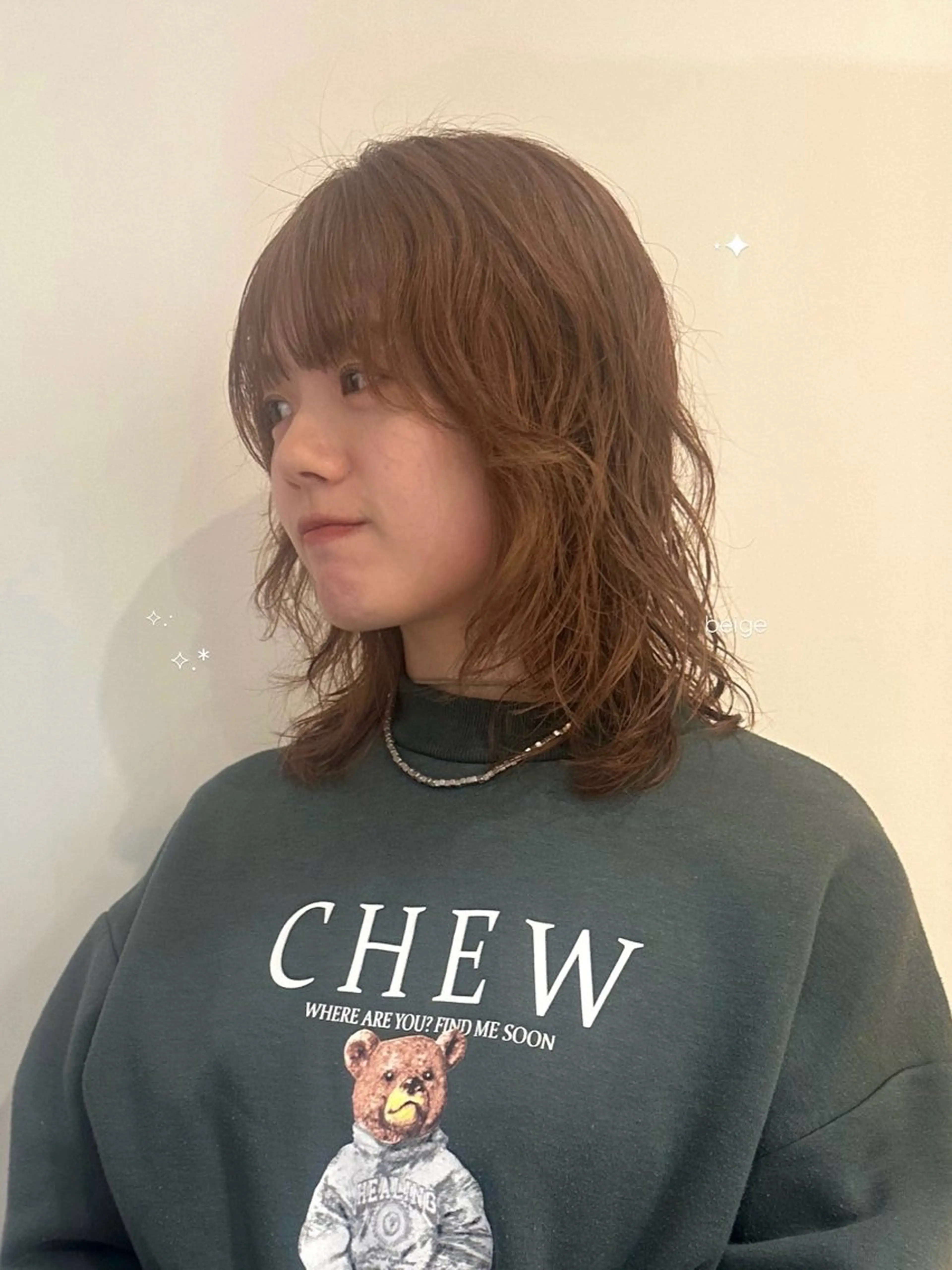 セミロング カラー ヘアカラー トリートメント 暖色/レイヤーカット 🌙オノユリカのヘアスタイル