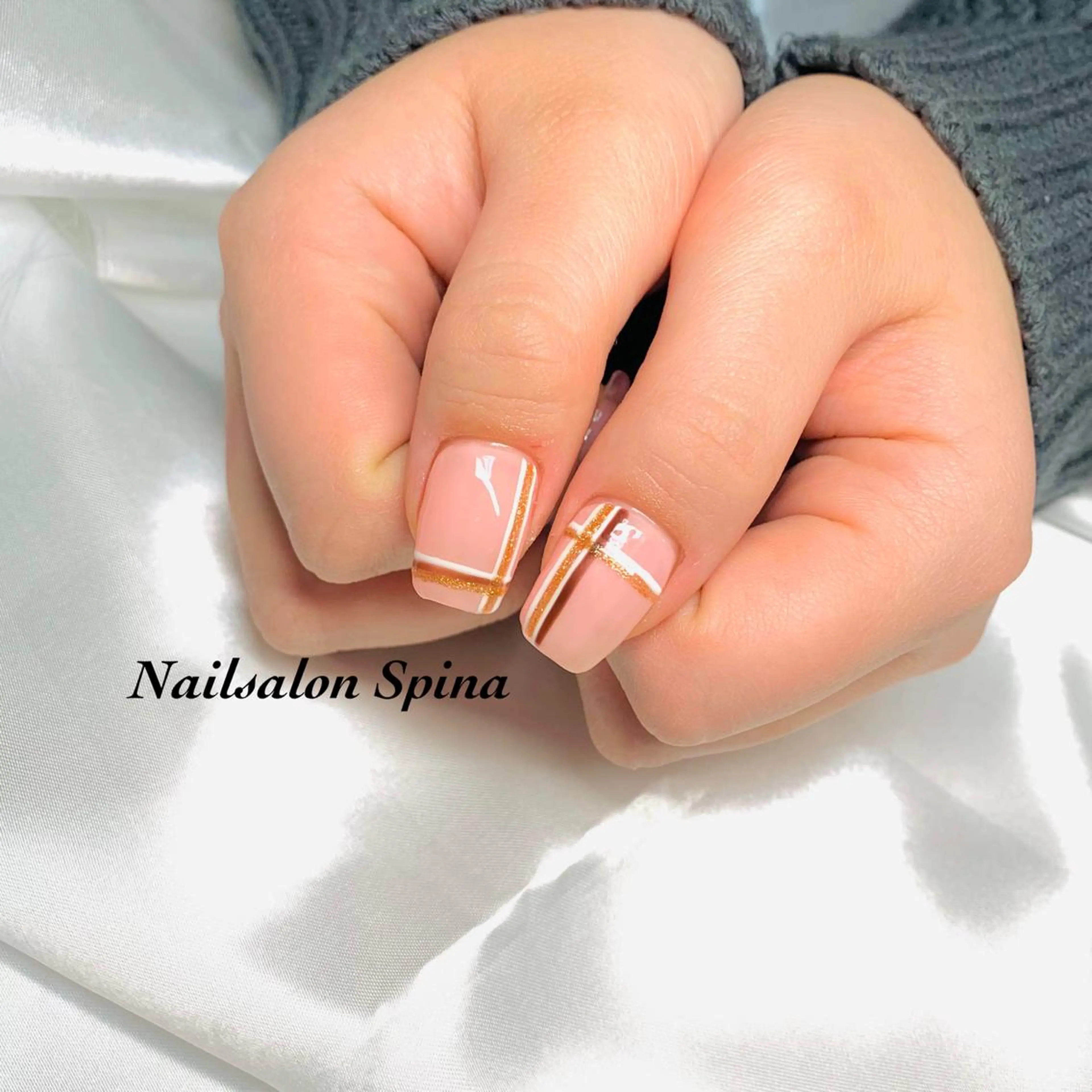 ネイル アートネイル ガーリー ハート 韓国ネイル ピンク Nailsalon Spina 琴美のネイルデザイン