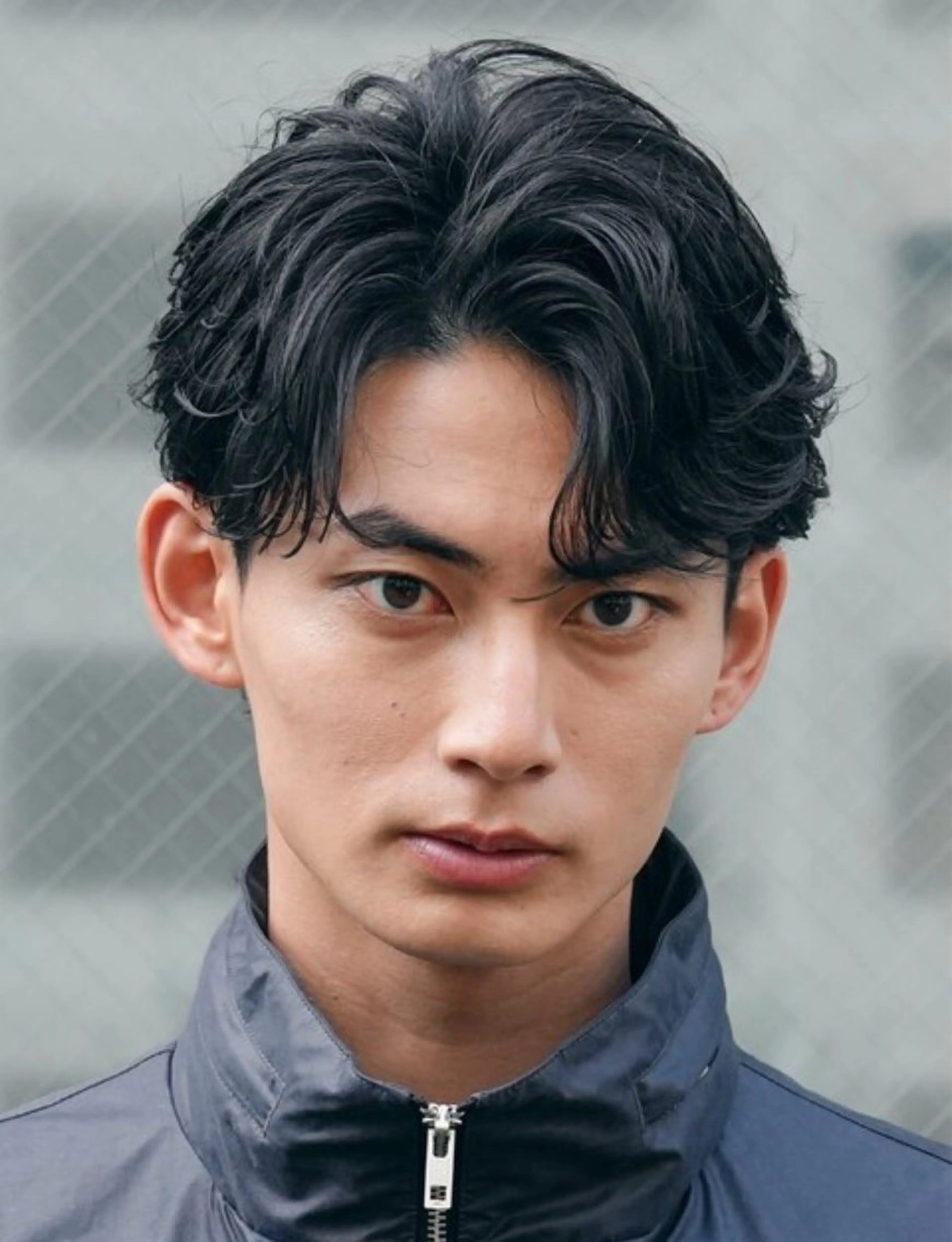 ショート パーマ メンズ カット パーマ fifthパーマ小峰 悠里のヘアスタイル