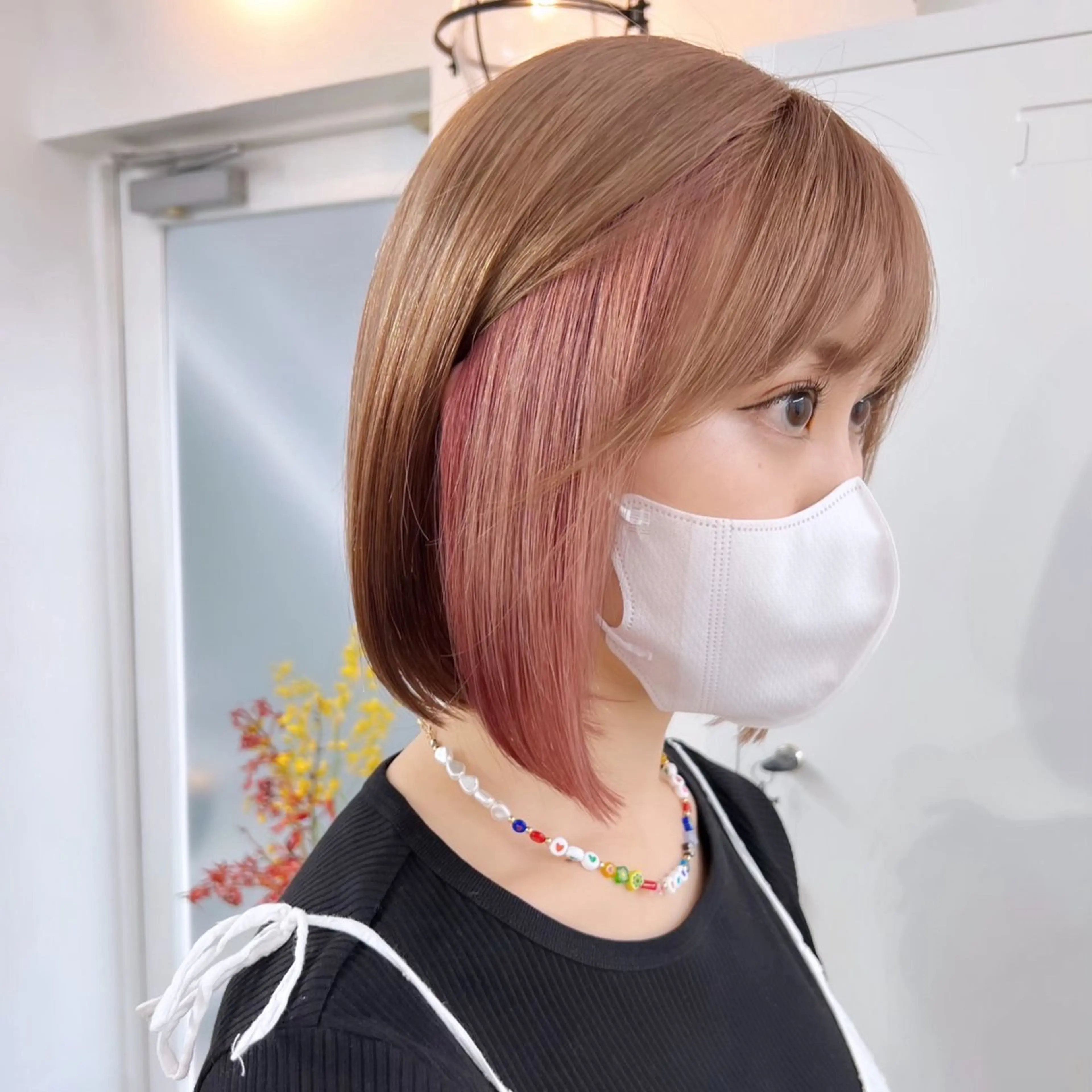 ショート ヘアカラー トリートメント ✨髪質改善✨原宿 えのもと　はなのヘアスタイル