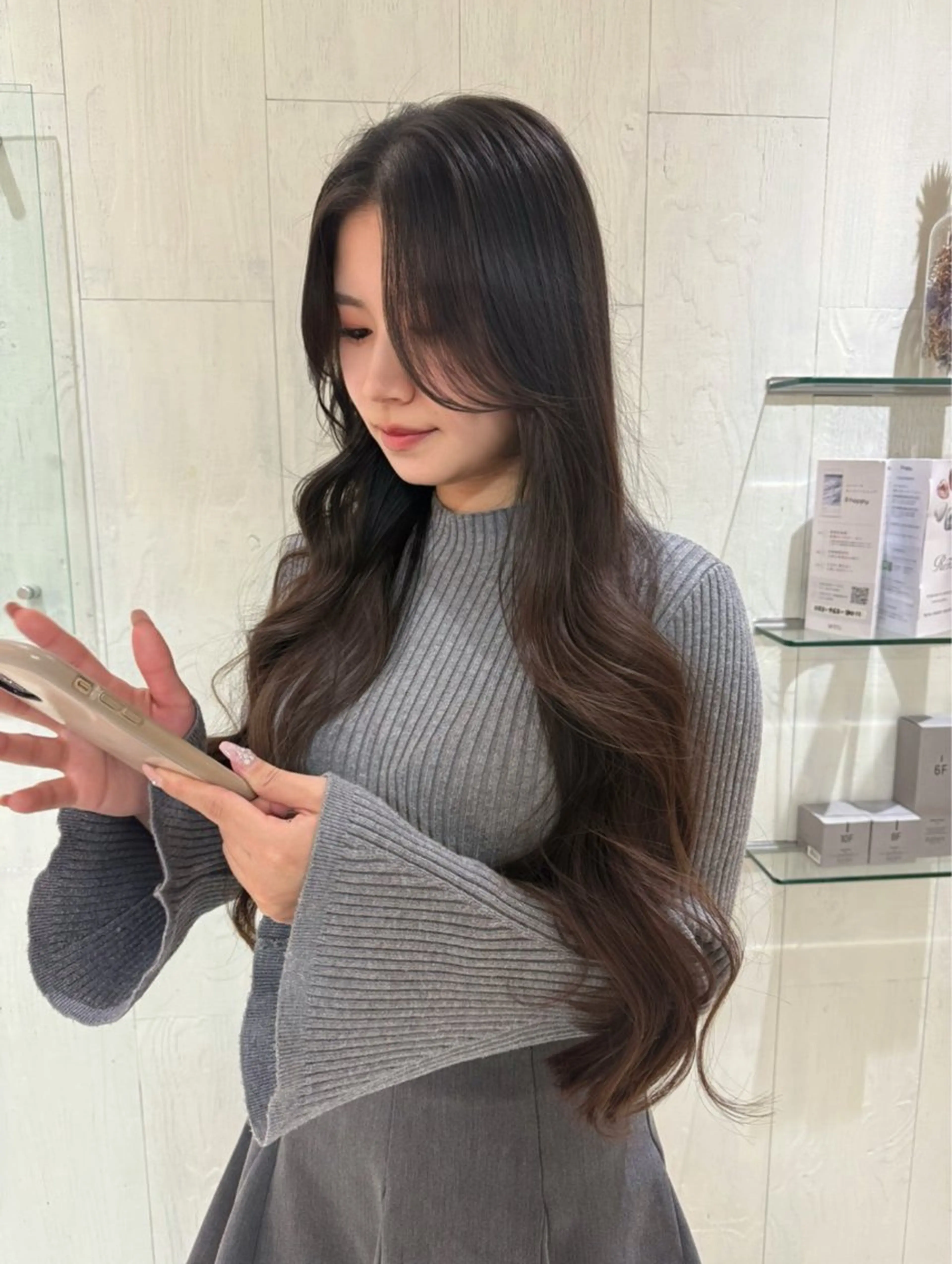 ロング カラー 顔周りカット レイヤーカット ウルフカット カット ヘアカラー トリートメント 河合秀明/ショート /ボブ/レイヤーのヘアスタイル