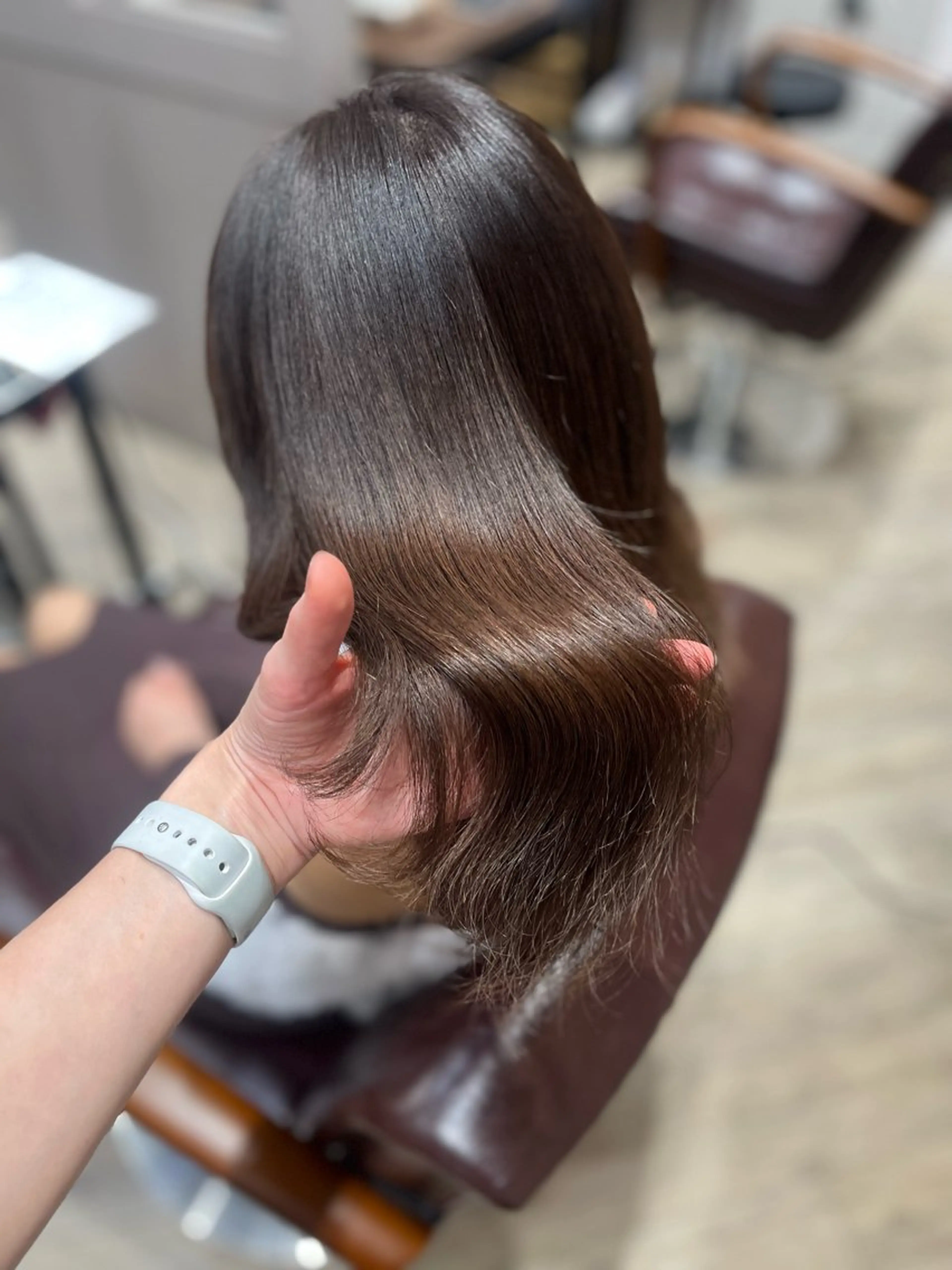 セミロング カラー ブラウンカラー ショコラブラウン カット ヘアカラー トリートメント 🫧ぷる艶カラー🫧 Yuubi🦩のヘアスタイル