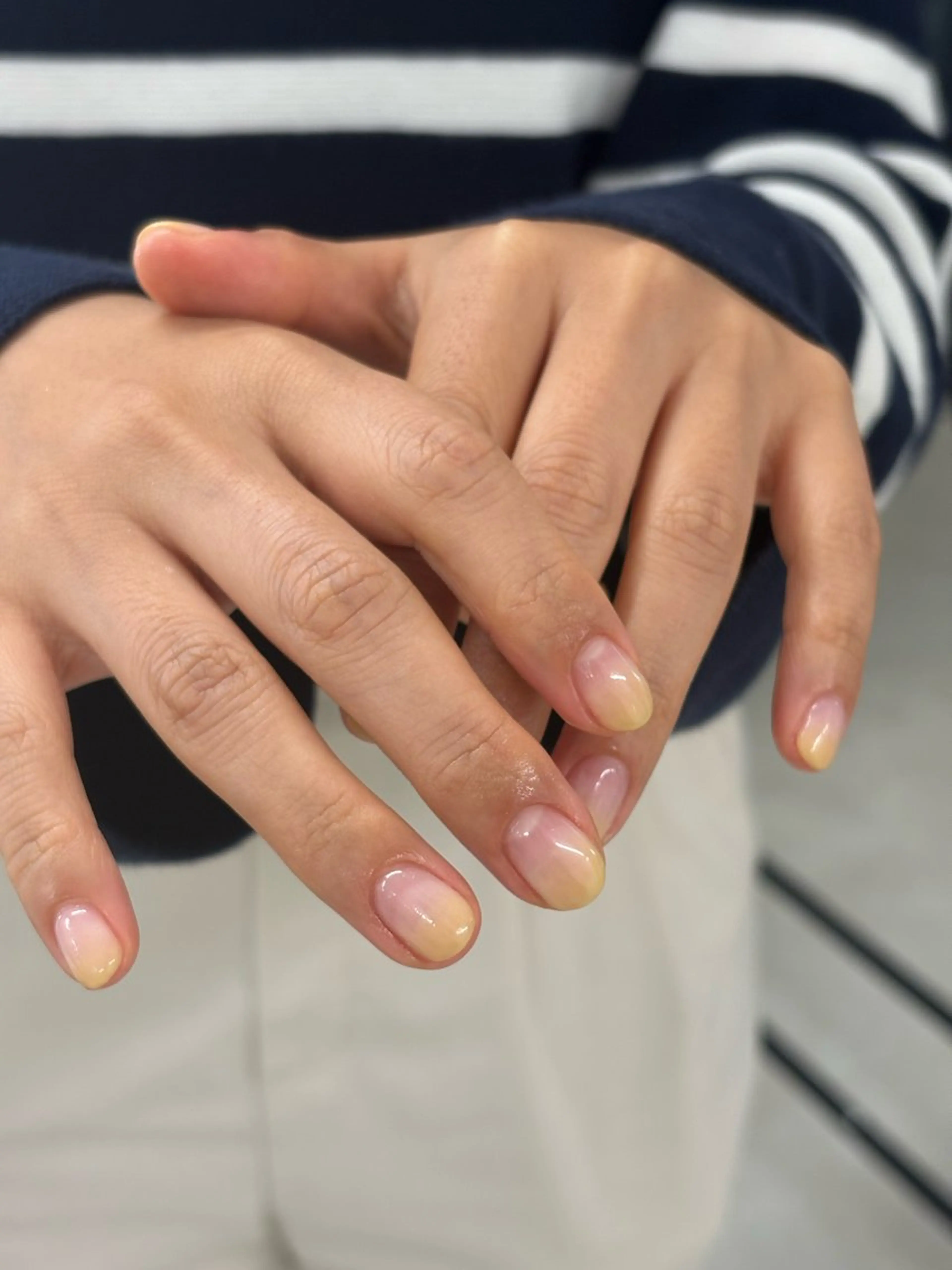 ネイル グラデーション 黄色 filonnail yui_ニュアンスのネイルデザイン