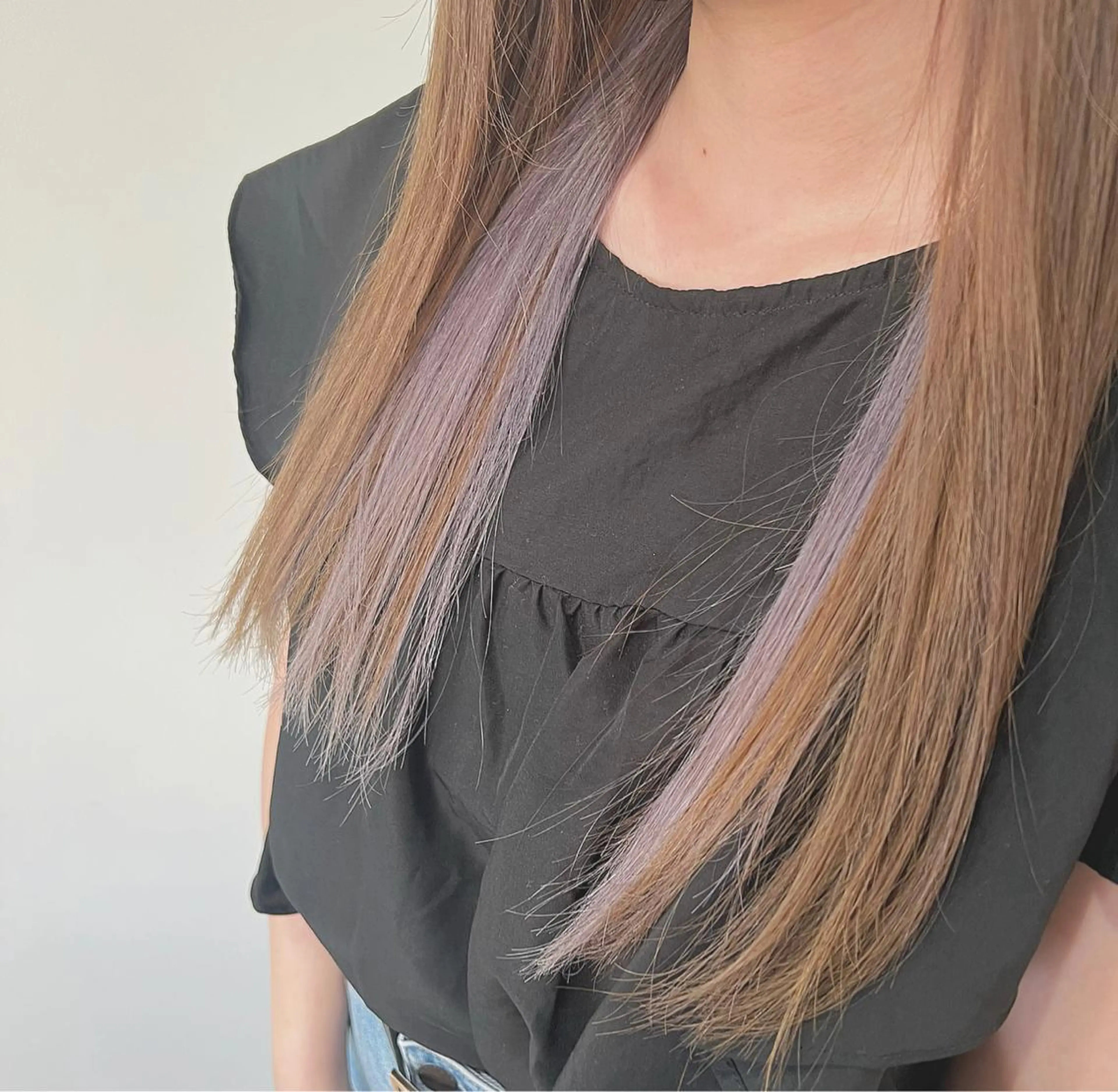 ロング カット ヘアカラー 切りっぱなしボブ 👩🏼ミニボブのヘアスタイル