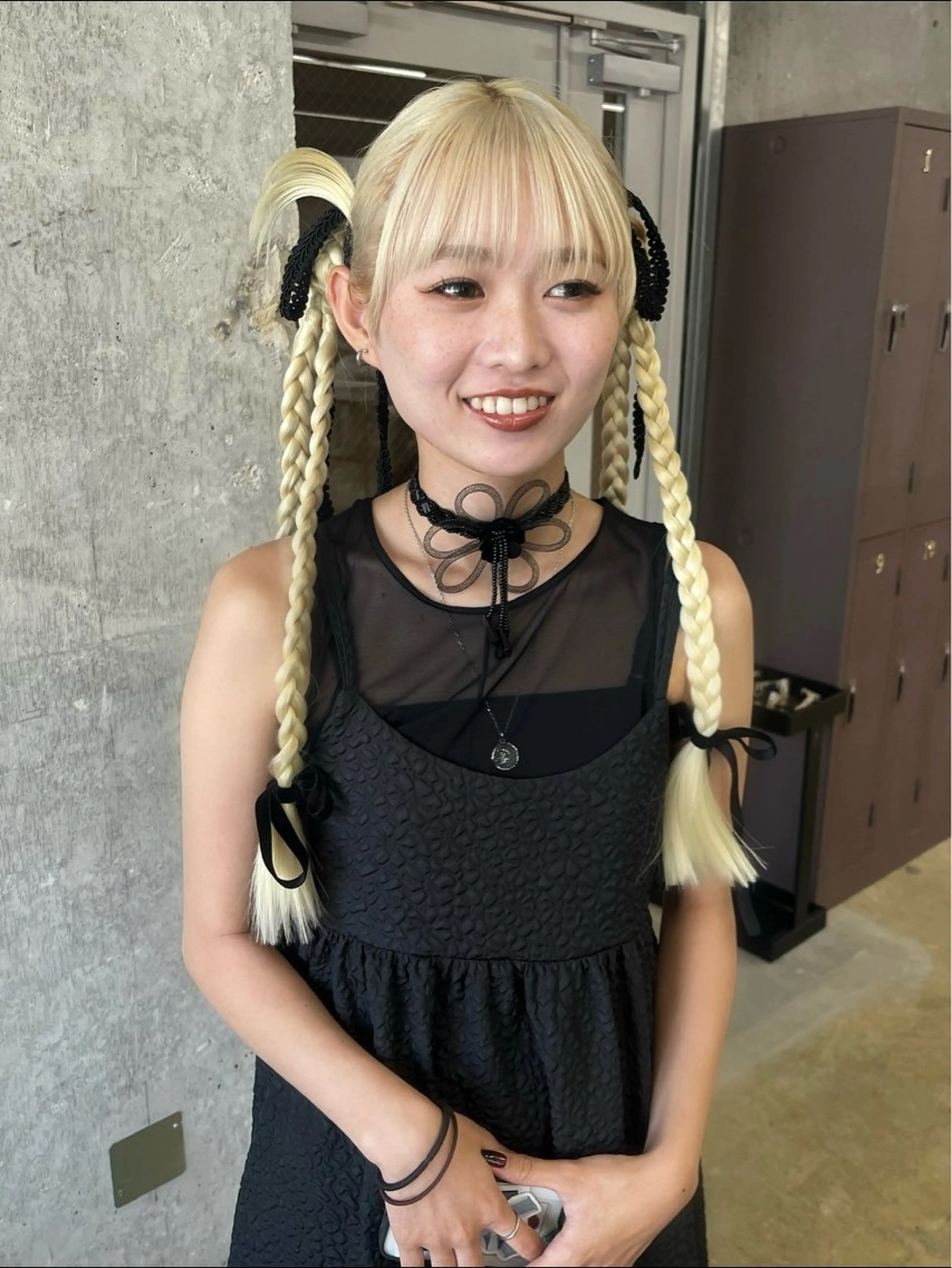 ロング カラー ヘアアレンジ ナガノリノ /ボブ/ ベージュ/暖色のヘアスタイル