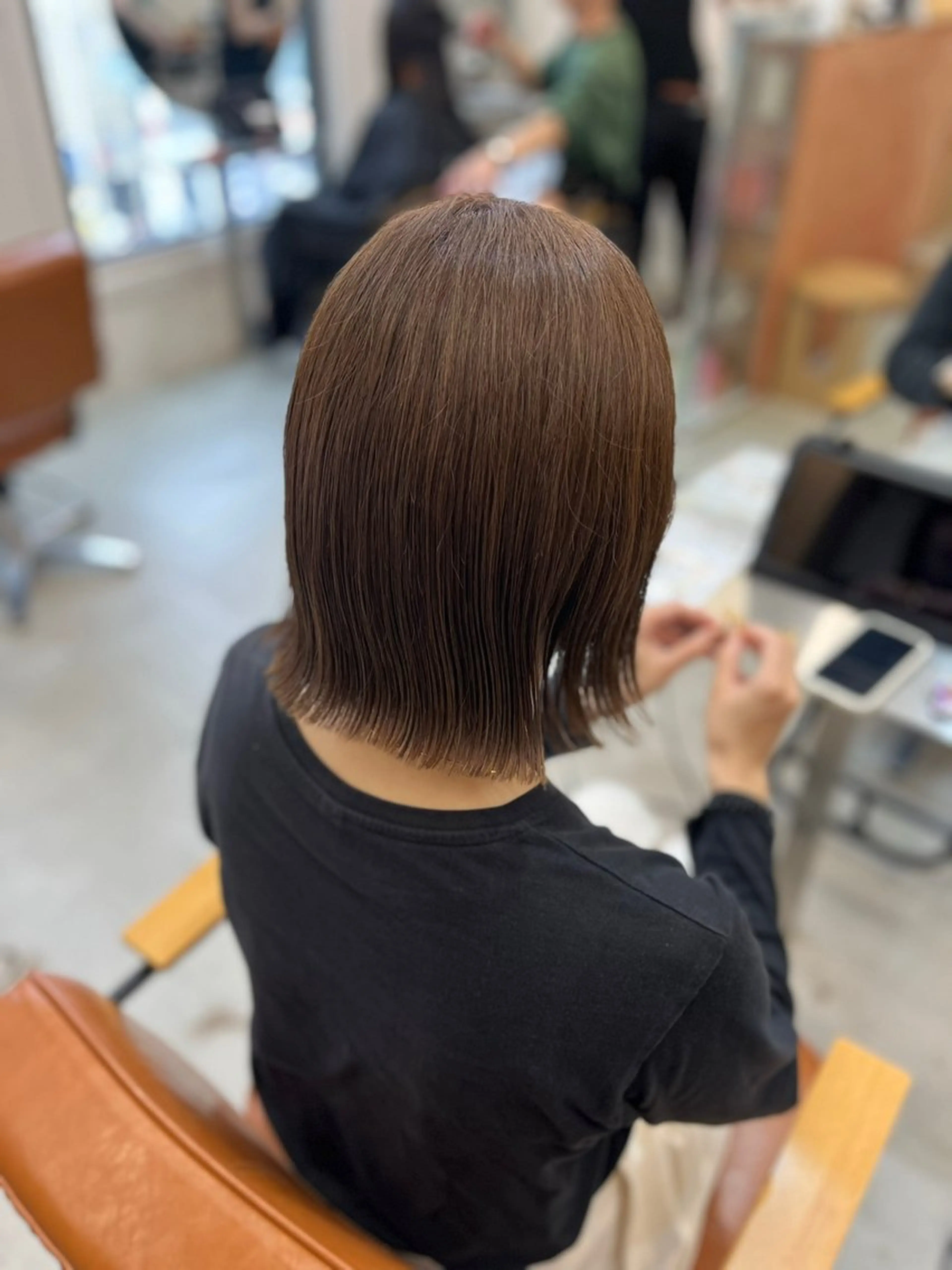 ショート ボブ 外ハネヘア カット ヘアカラー トリートメント sem所属・韓国風🚪似合わせ/ 髪質改善🤍ariのヘアスタイル