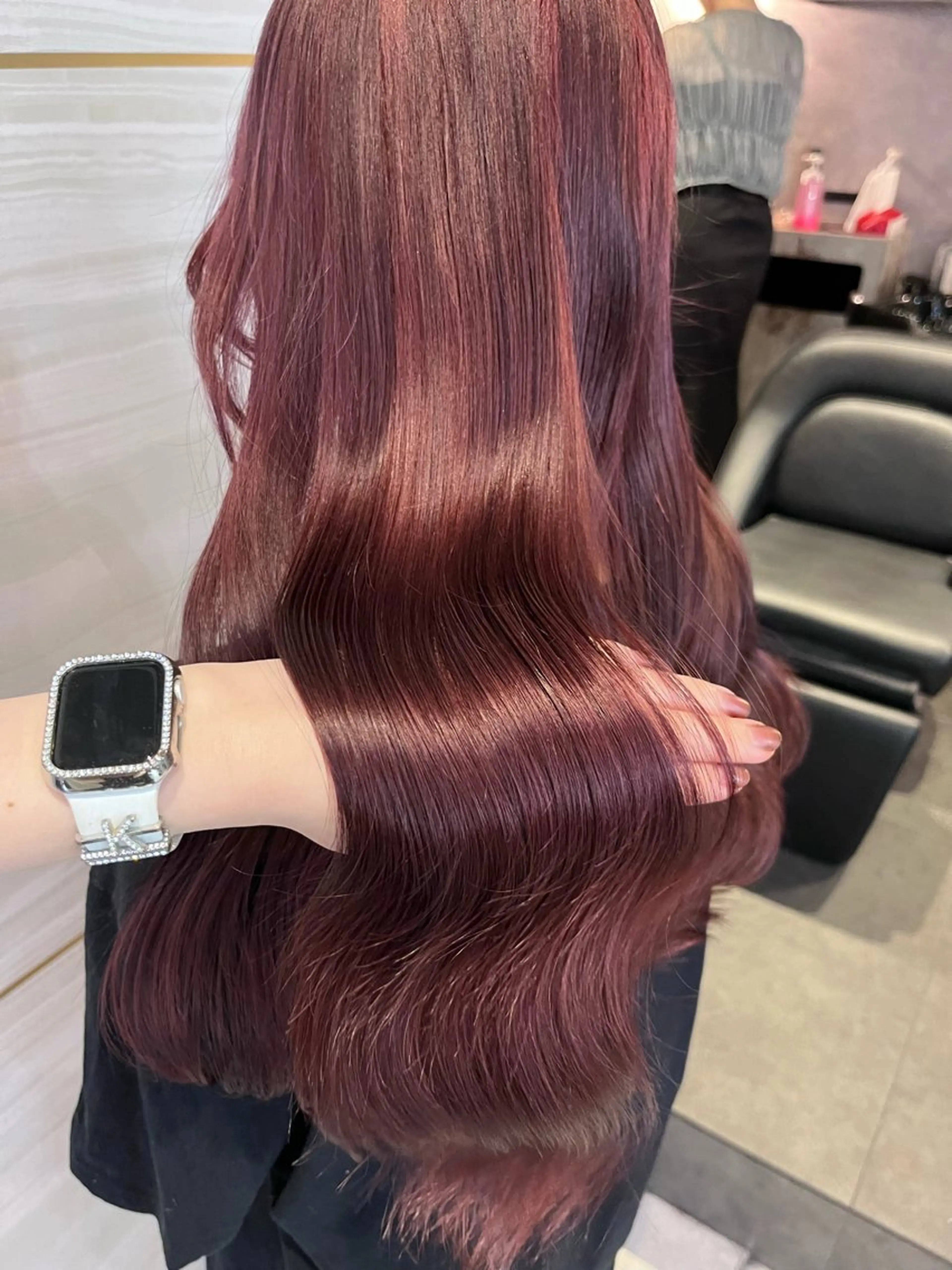 ロング カラー elubylovis mana💜のヘアスタイル