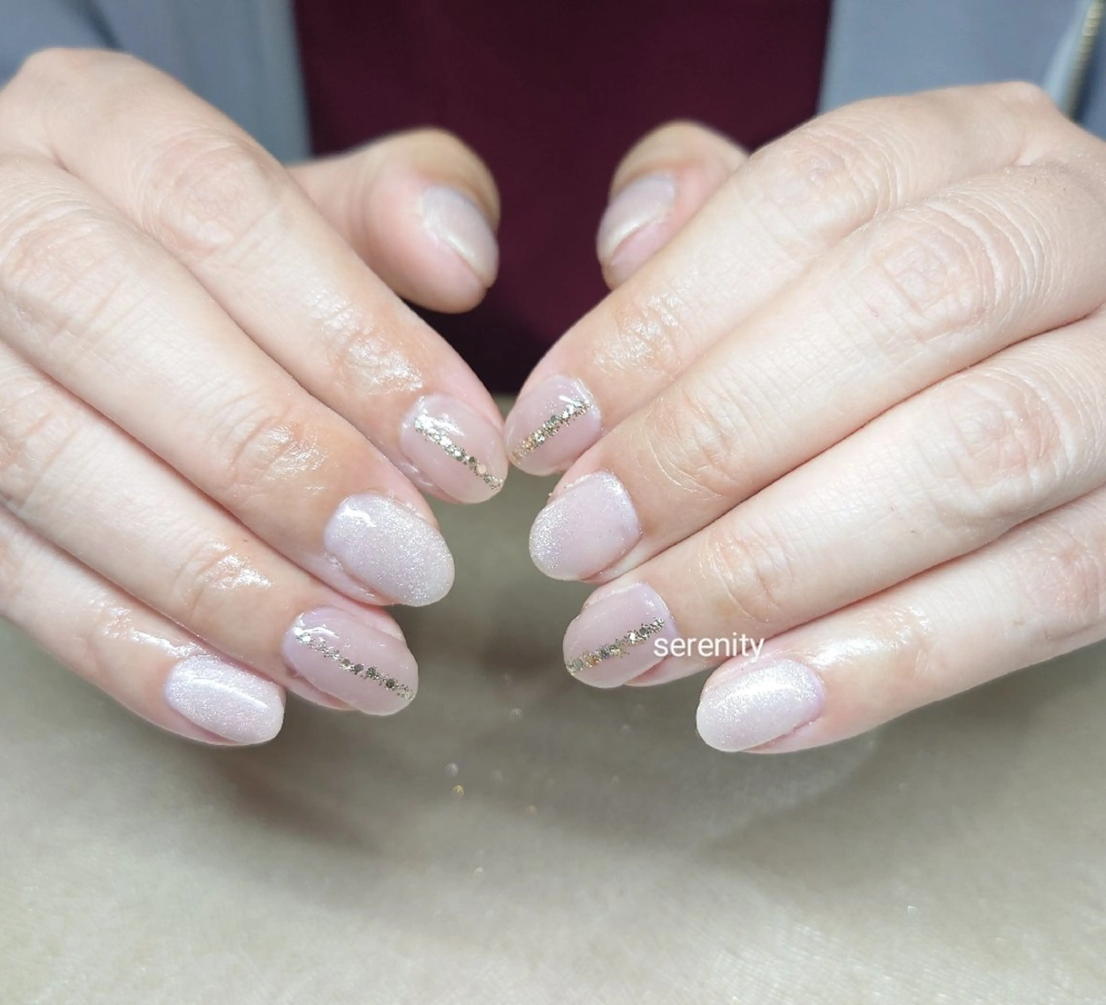ネイル ラメ(グリッター) マグネットネイル nail  serenityのネイルデザイン