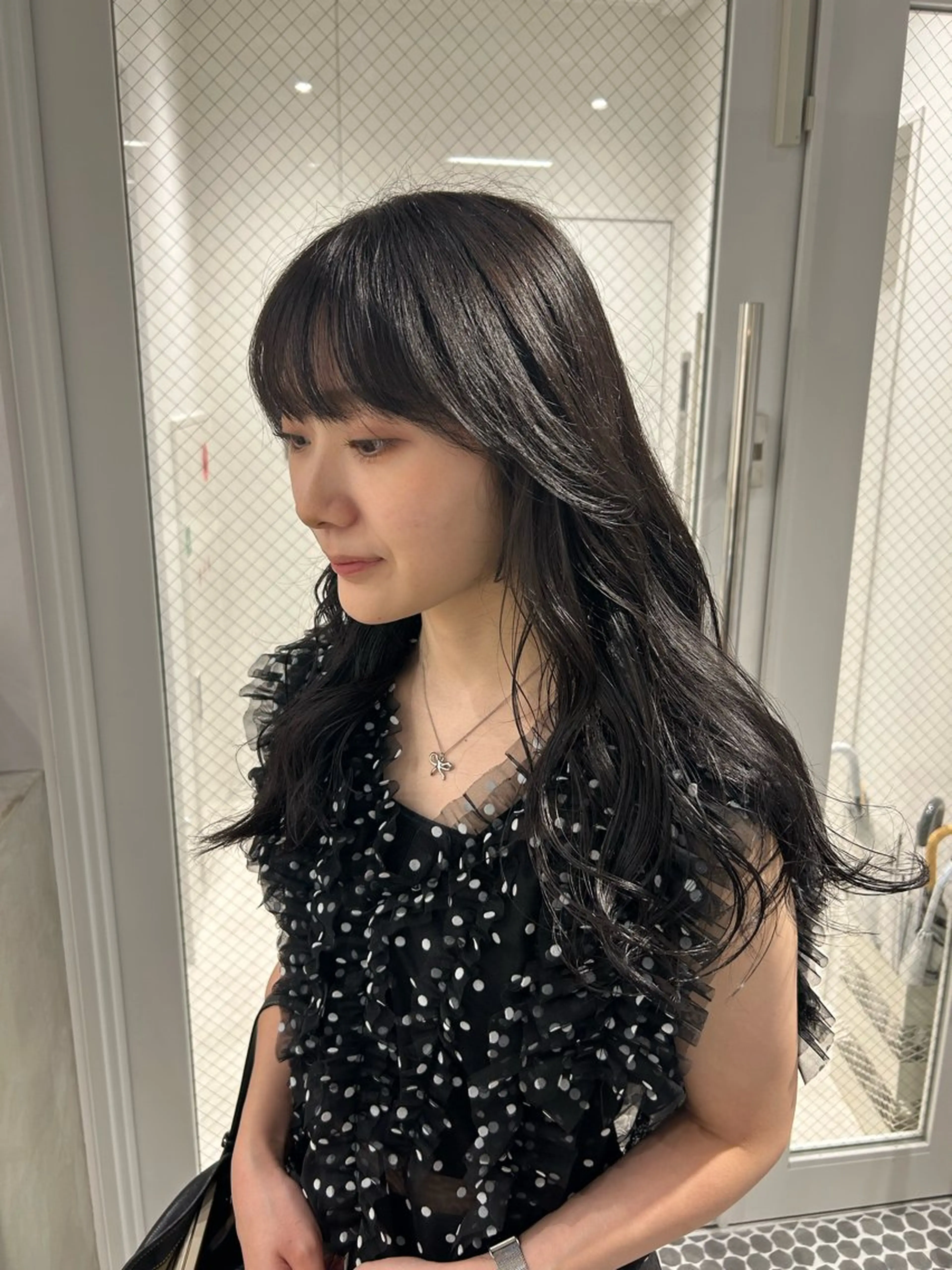 ロング カラー ブラウンカラー 透明感カラー ヘアカラー トリートメント SALOWIN栄 三丁目 木戸里実のヘアスタイル