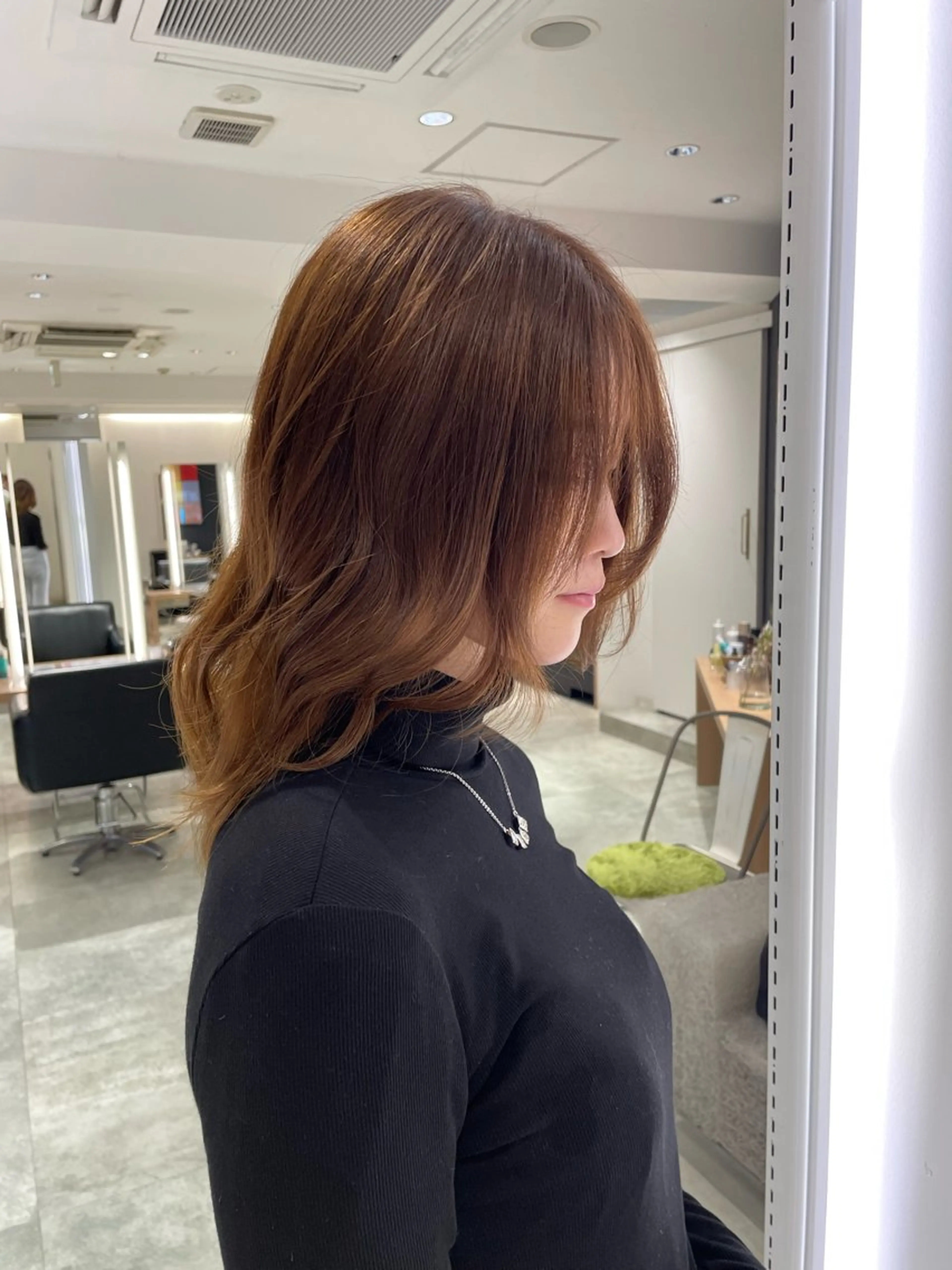 ロング カット ヘアカラー 長町/酸性ストレート /曲がる縮毛矯正のヘアスタイル