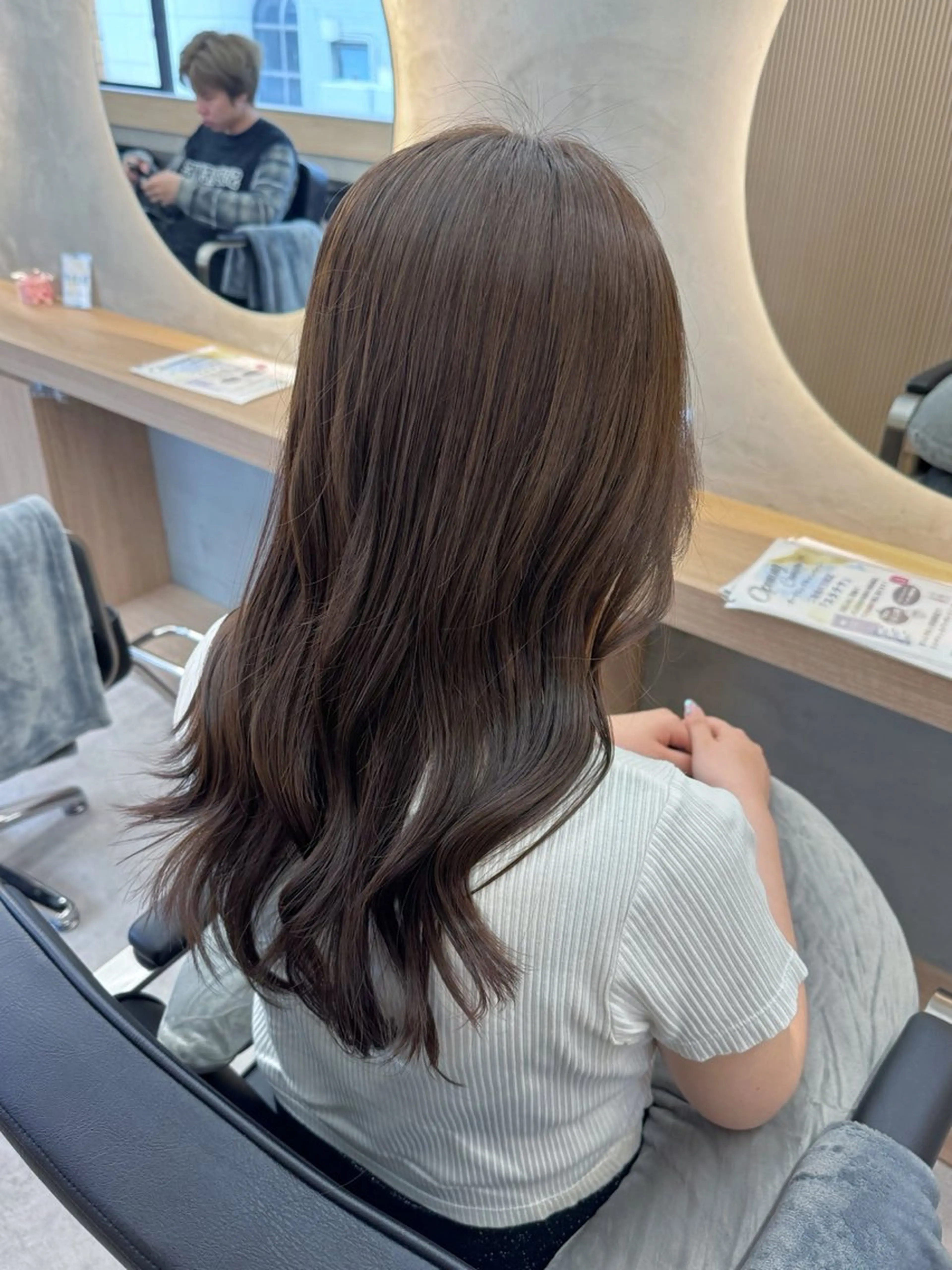 ロング カット ヘアカラー トリートメント 大人可愛い韓国ヘア 🩵miyu✨️のヘアスタイル