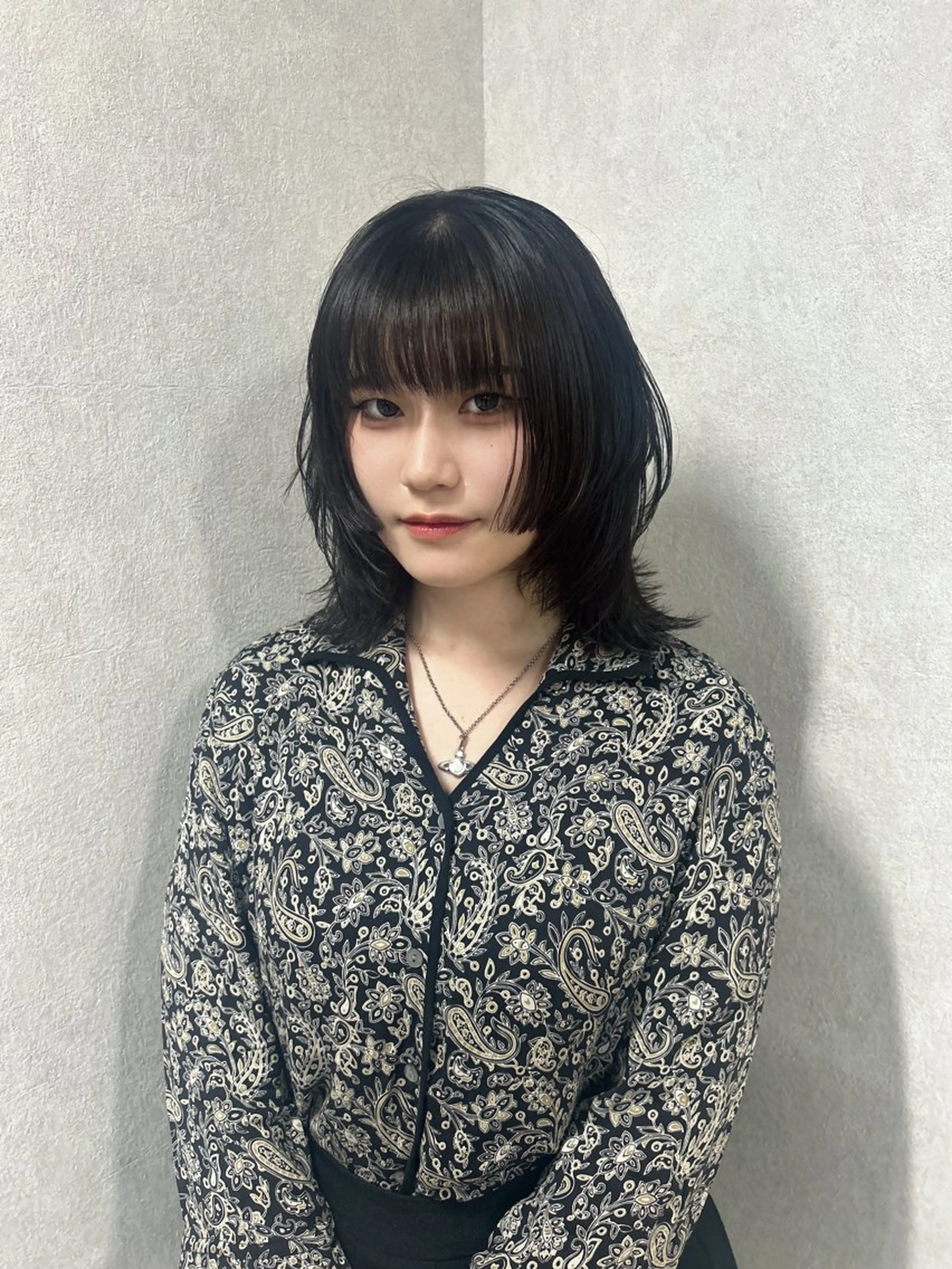 ロング 姫カット ウルフカット 大阪韓国ヘア/ /酸性縮毛矯正ゆうとのヘアスタイル