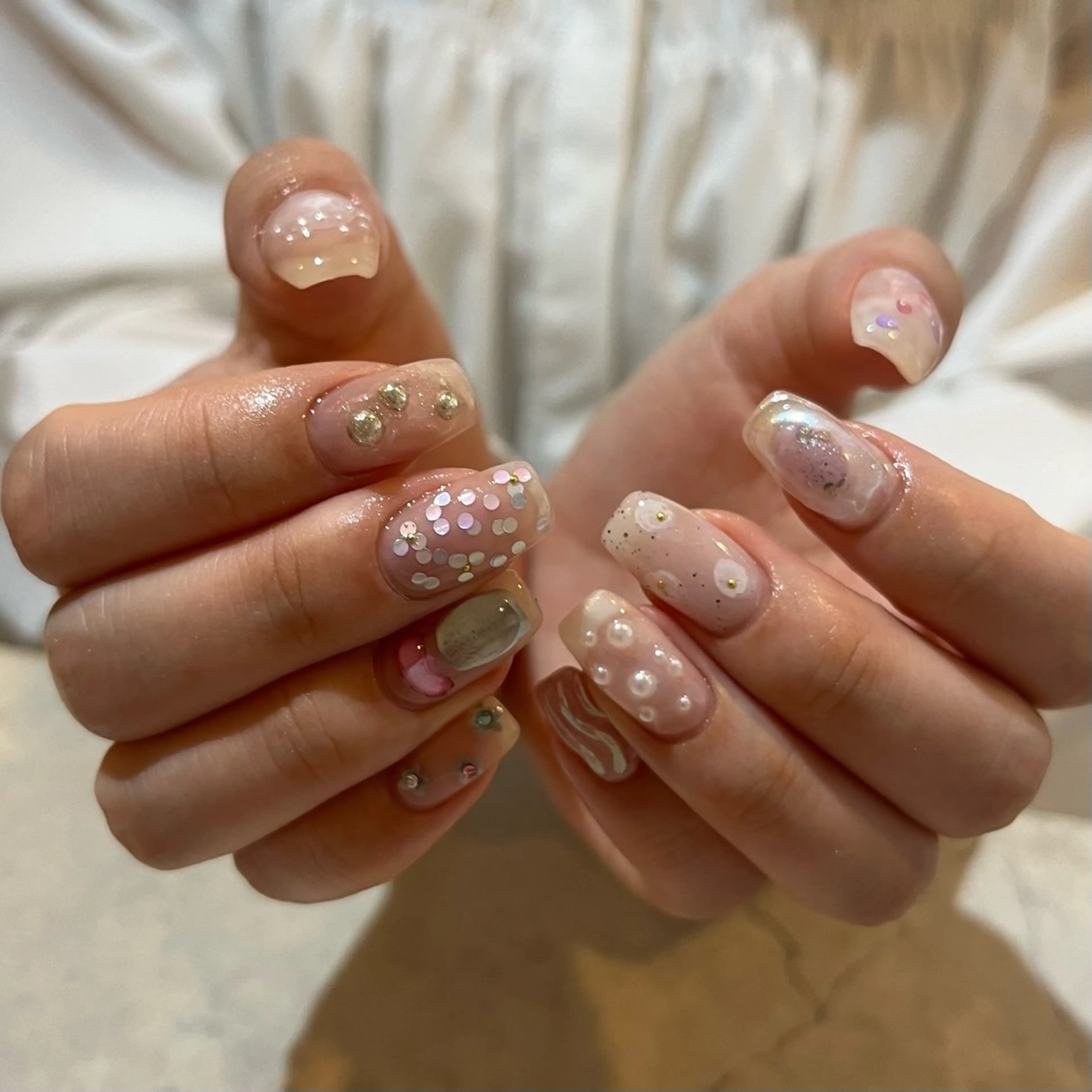 ネイル 持ち込み ハンドネイル nail salon O (en)所属・vegh. nail／阿波座のネイルデザイン