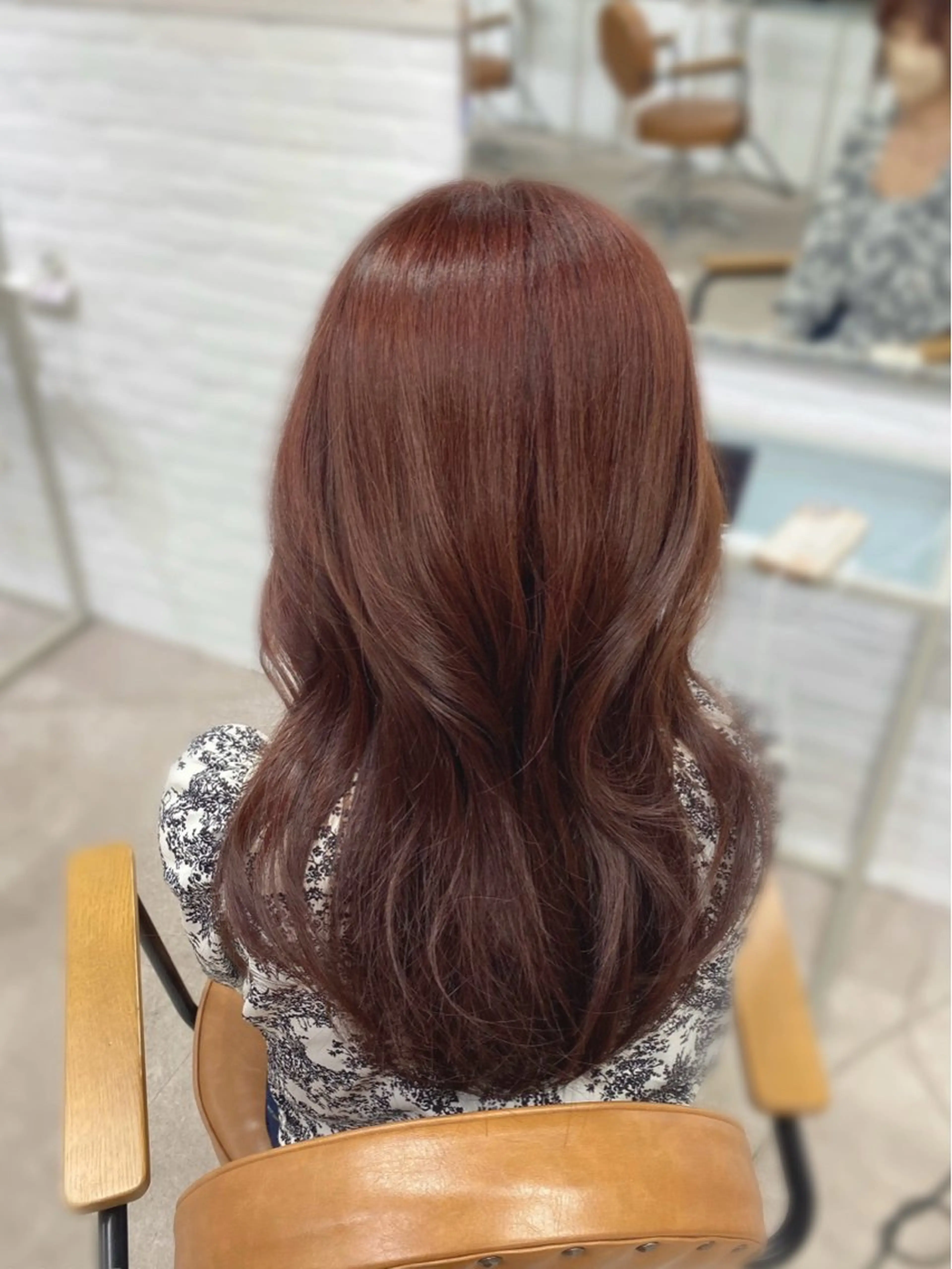 セミロング カラー カシス ピンクカラー ヘアカラー トリートメント 🪄SHURI 🪄muc 新宿のヘアスタイル