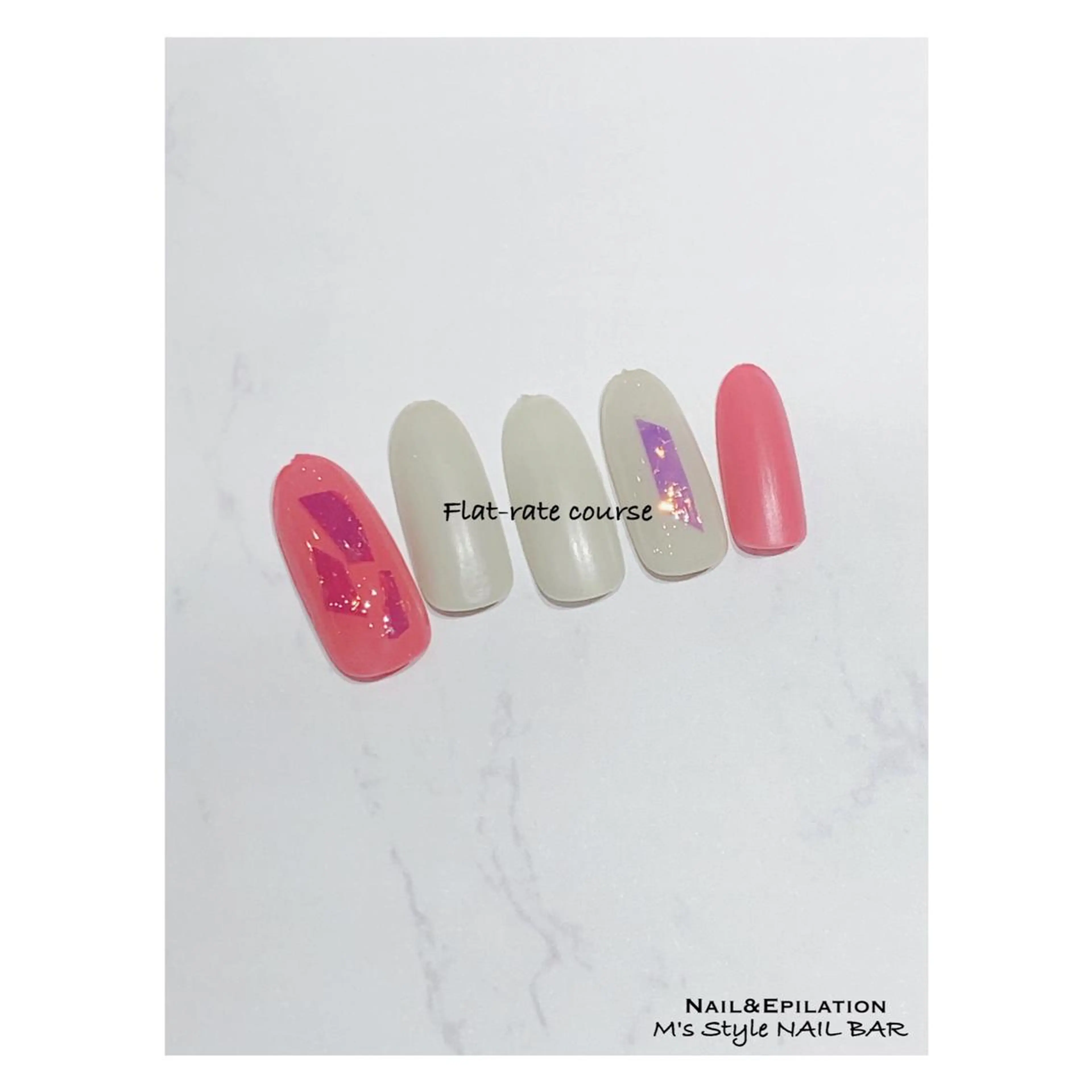 ネイル 成人式 入学式 長さ出し フットネイル フレンチネイル ハンドネイル M's Style NAIL BARのエステ・リラクイメージ
