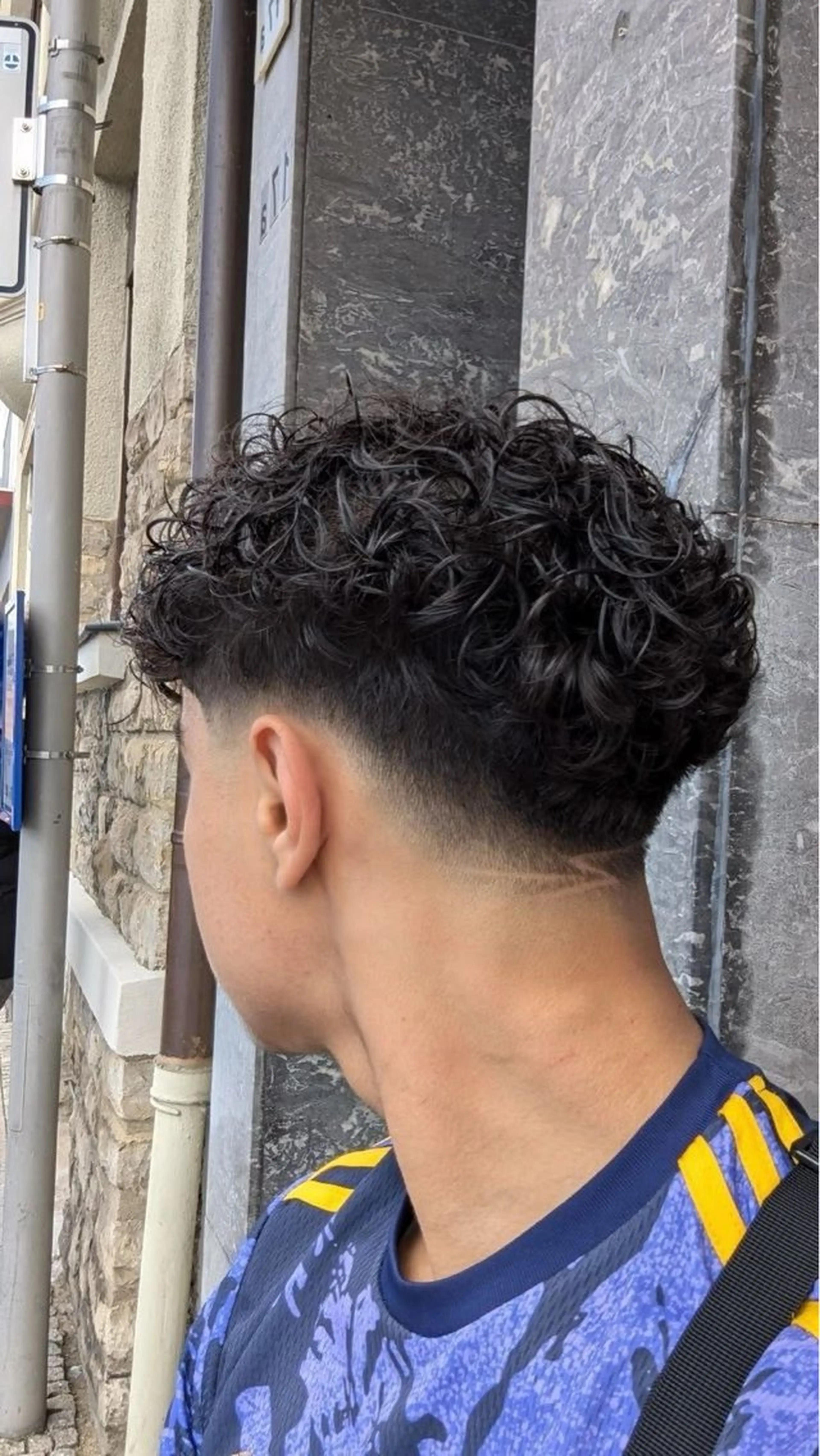 カット【フェード】＋ラルフorオールバックスタイルのパーマの写真
