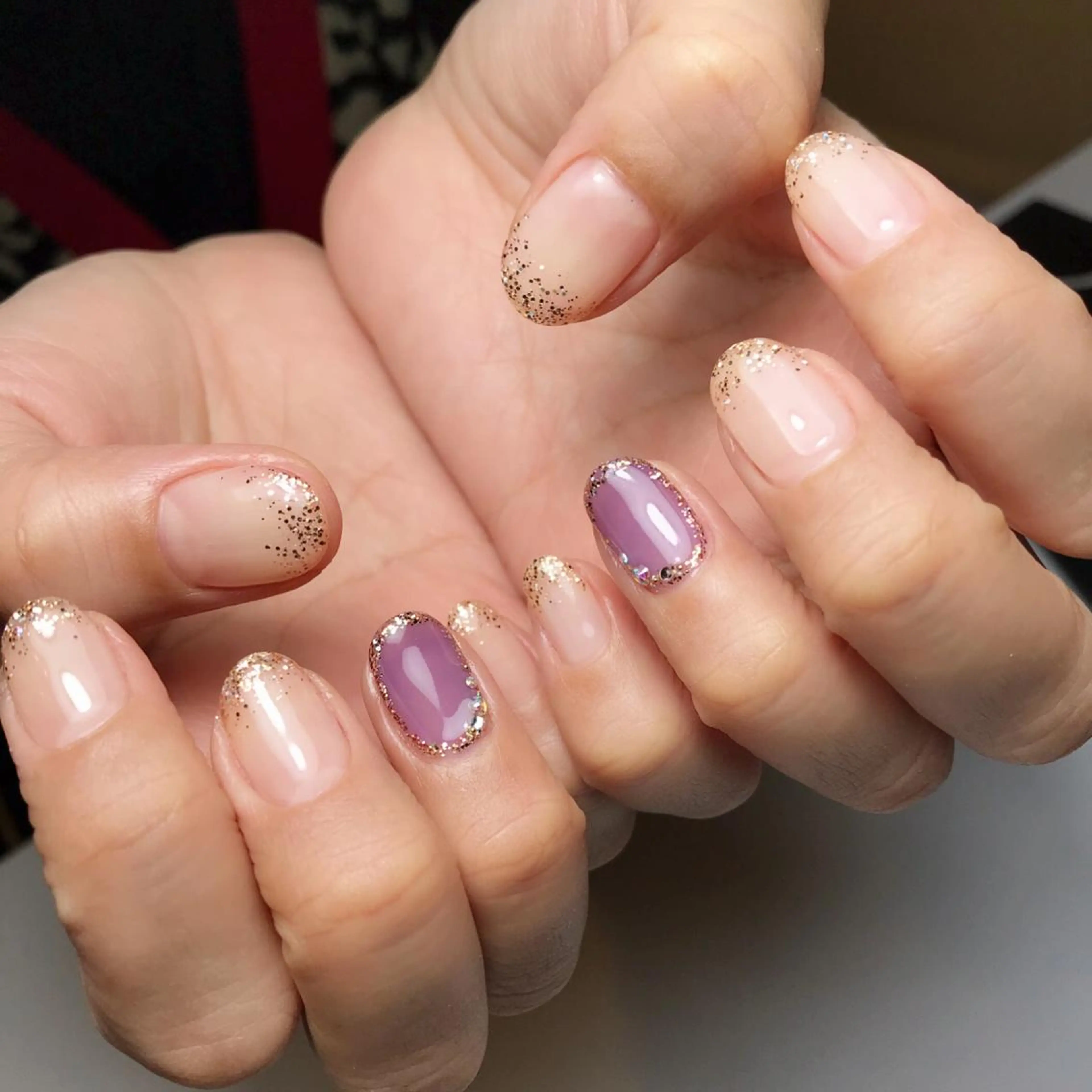 ネイル ラメ(グリッター) ハンドネイル Nakazawa Mayuのネイルデザイン