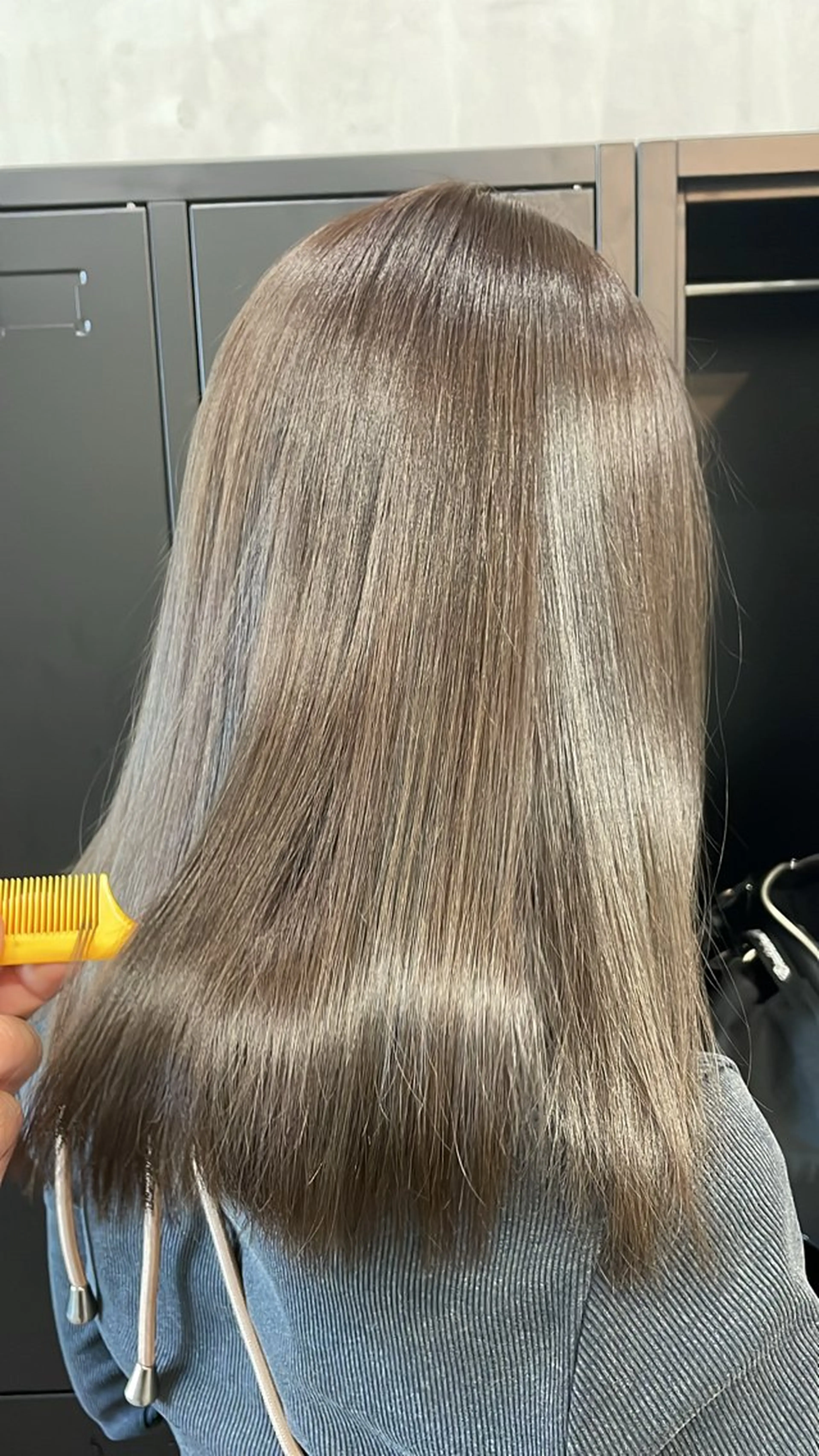 ミディアム ヘアカラー トリートメント ALLEN hair 梅田店のヘアスタイル