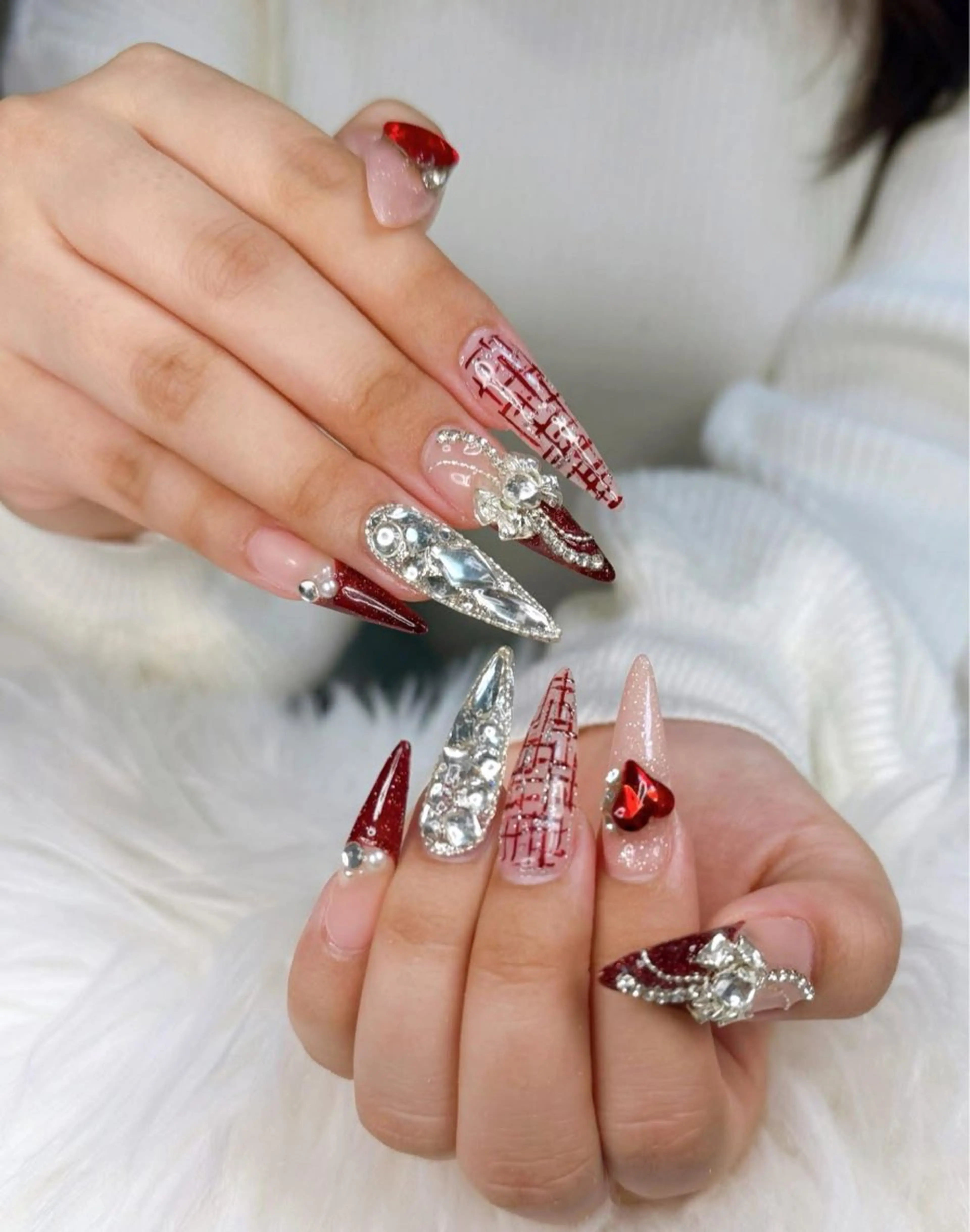 ネイル アートネイル オーロラネイル チークネイル 長さ出し フットネイル ハンドネイル フットネイル ハンドケア Noiranail_ studio所属・Noiranail_ studioのネイルデザイン