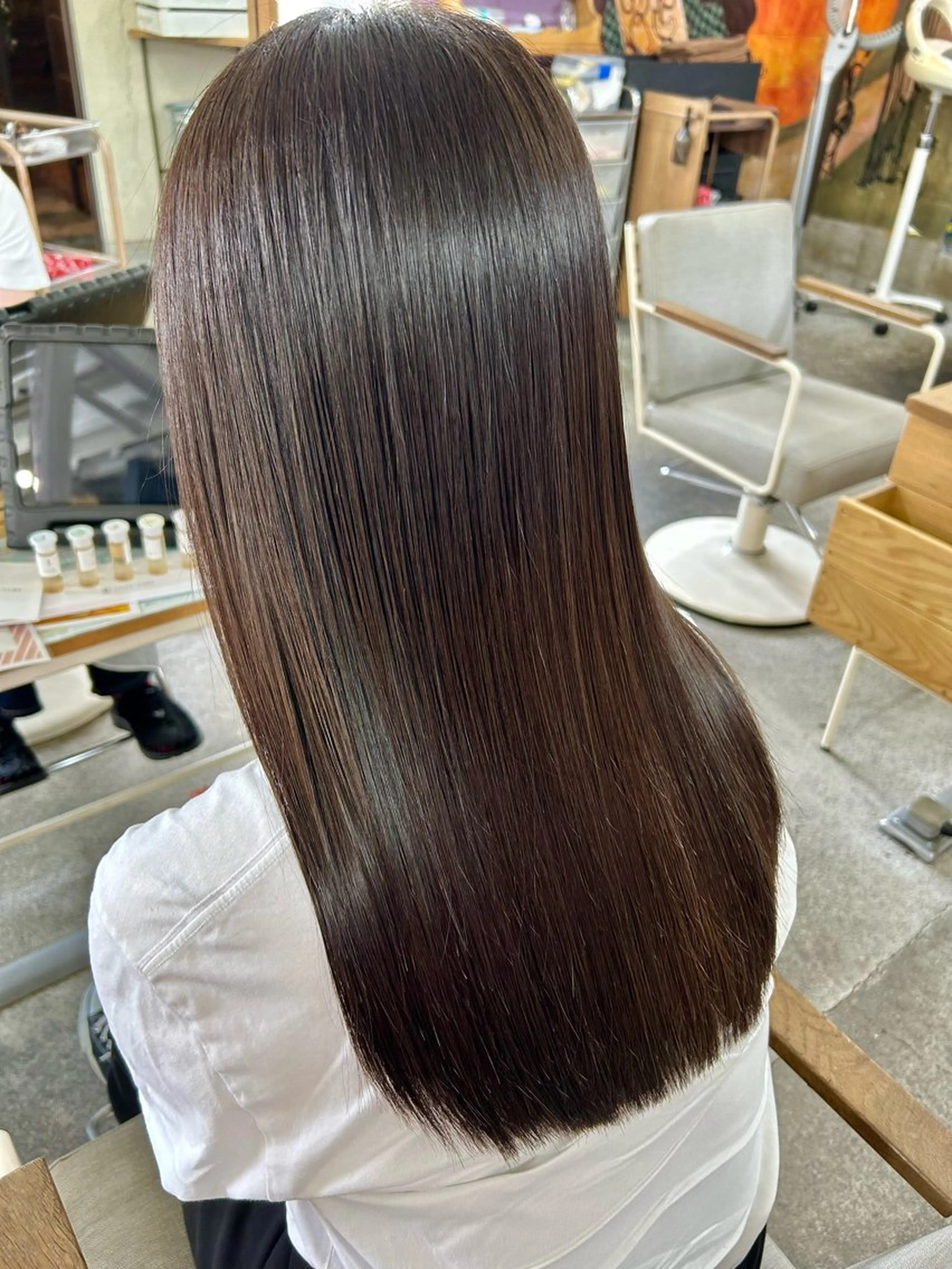 ロング カラー カット ヘアカラー 縮毛矯正 YUIMARL なつきのヘアスタイル