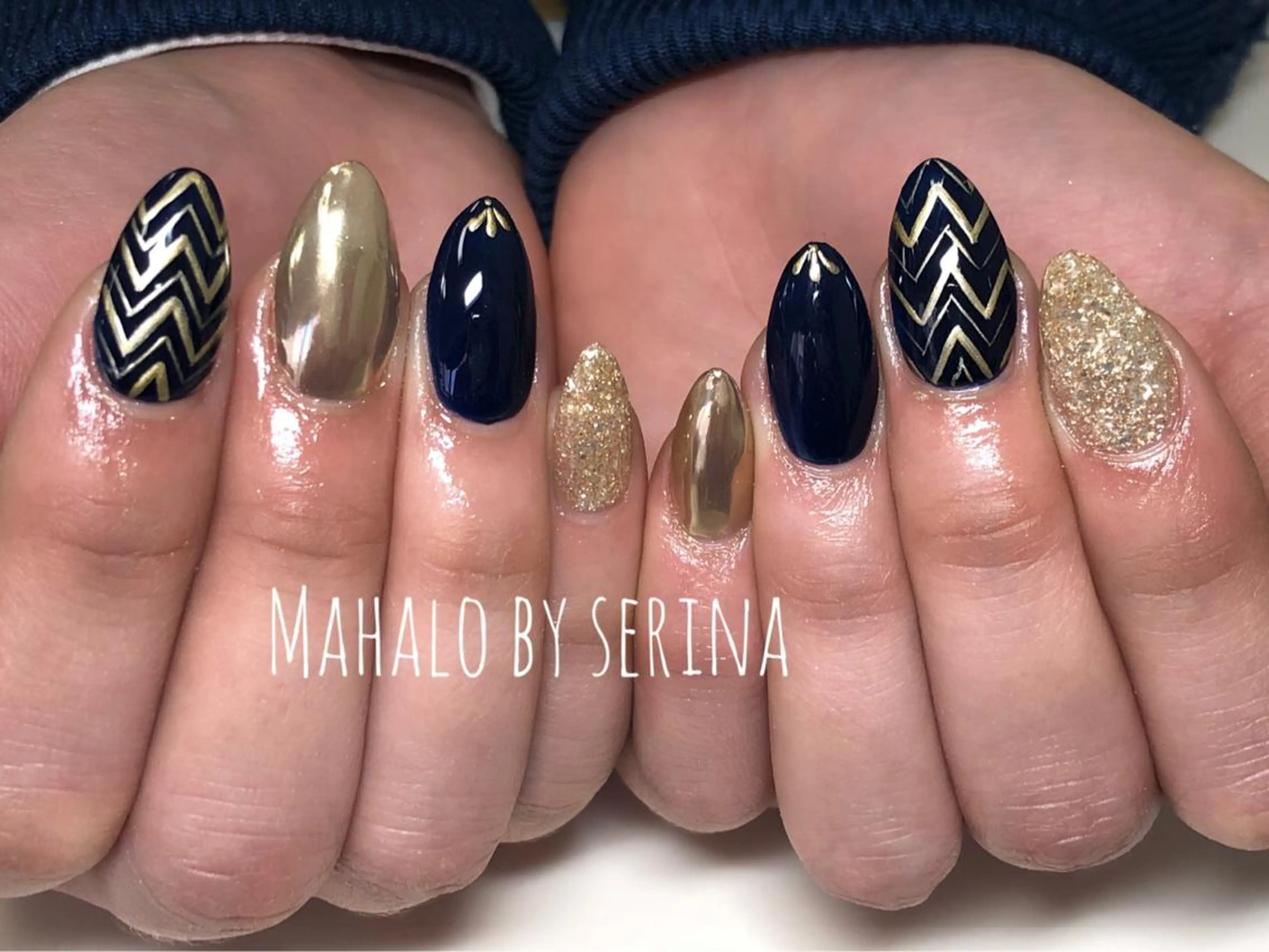 ミディアム カラー ネイル SUNNY BAE. SERINAのネイルデザイン