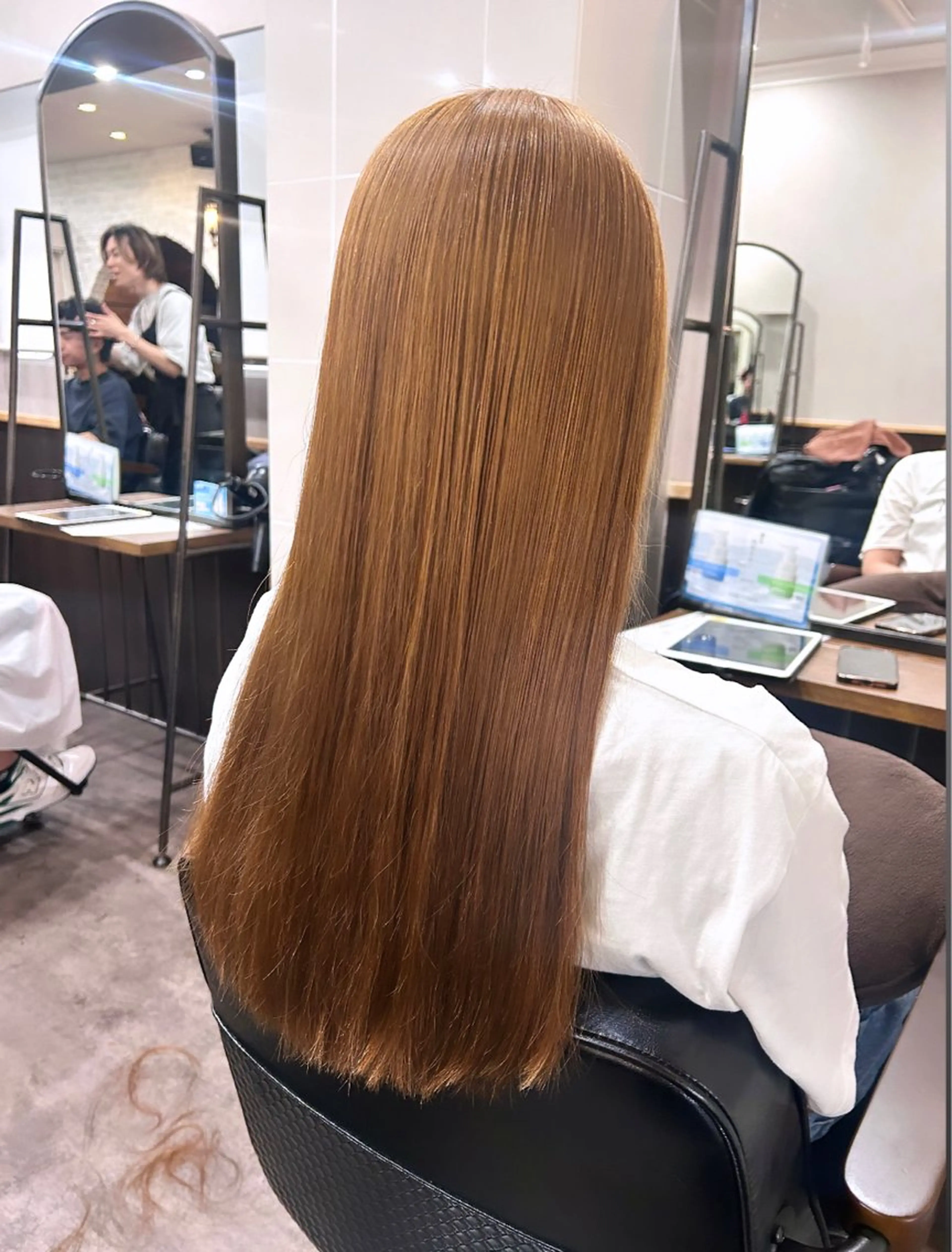 ロング カラー ヘアカラー トリートメント 🦄🩵YUNA 🩵🦄のヘアスタイル