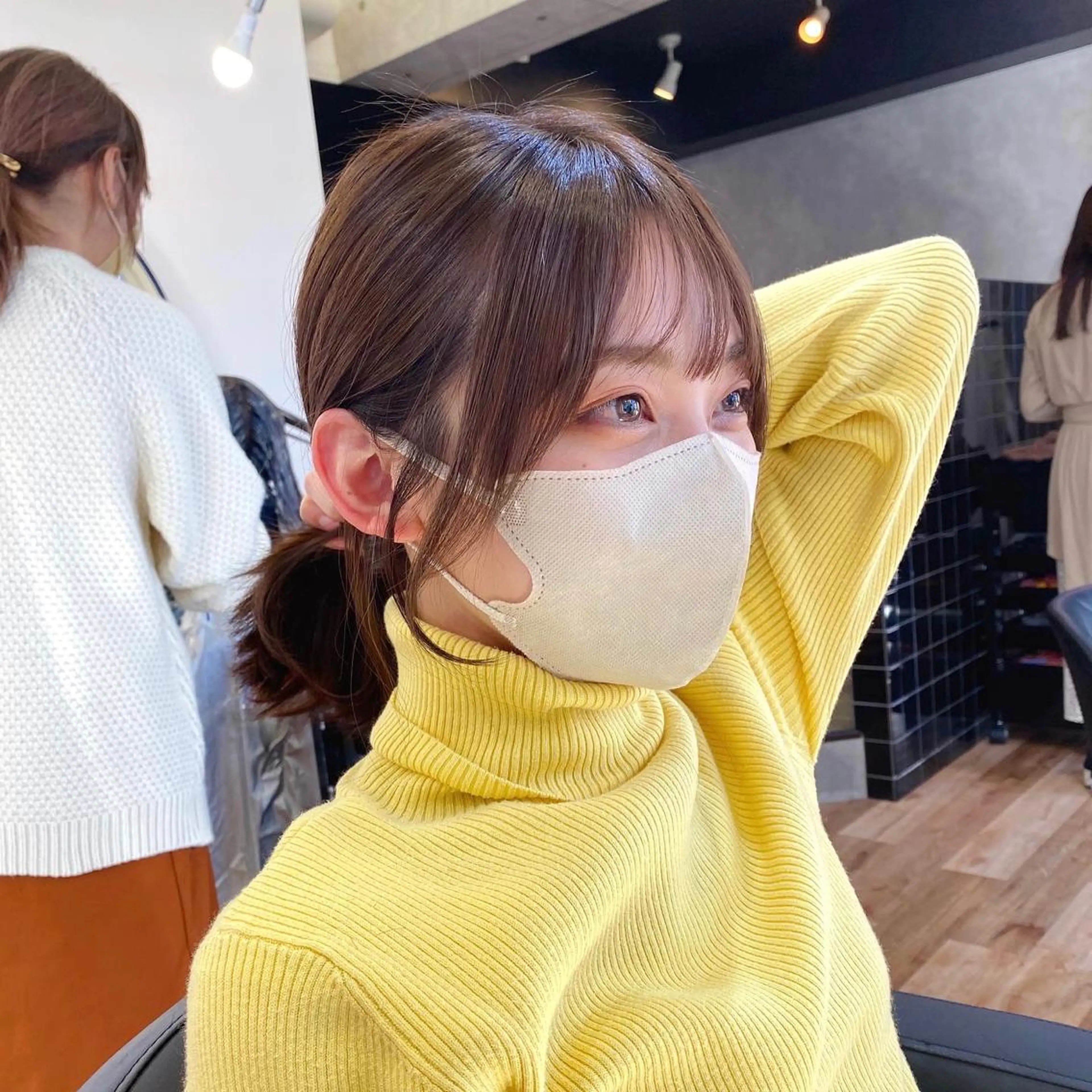 ミディアム カラー くびれヘア 韓国風ヘア 似合わせレイヤー 🇰🇷荒木洋文のヘアスタイル