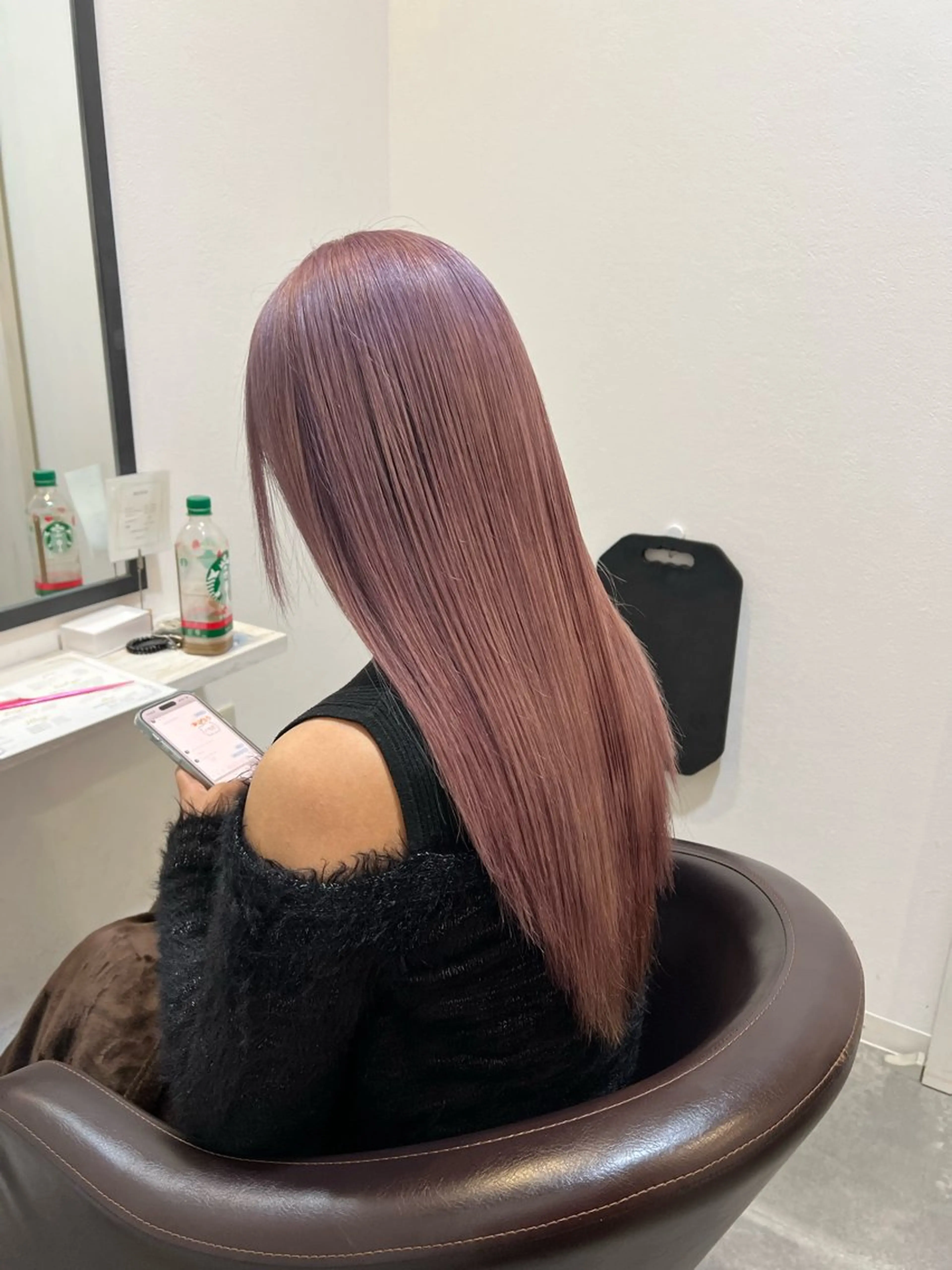 ロング ピンクラベンダー ヘアカラー たんげ なるみ ┆Jr.スタイリストのヘアスタイル