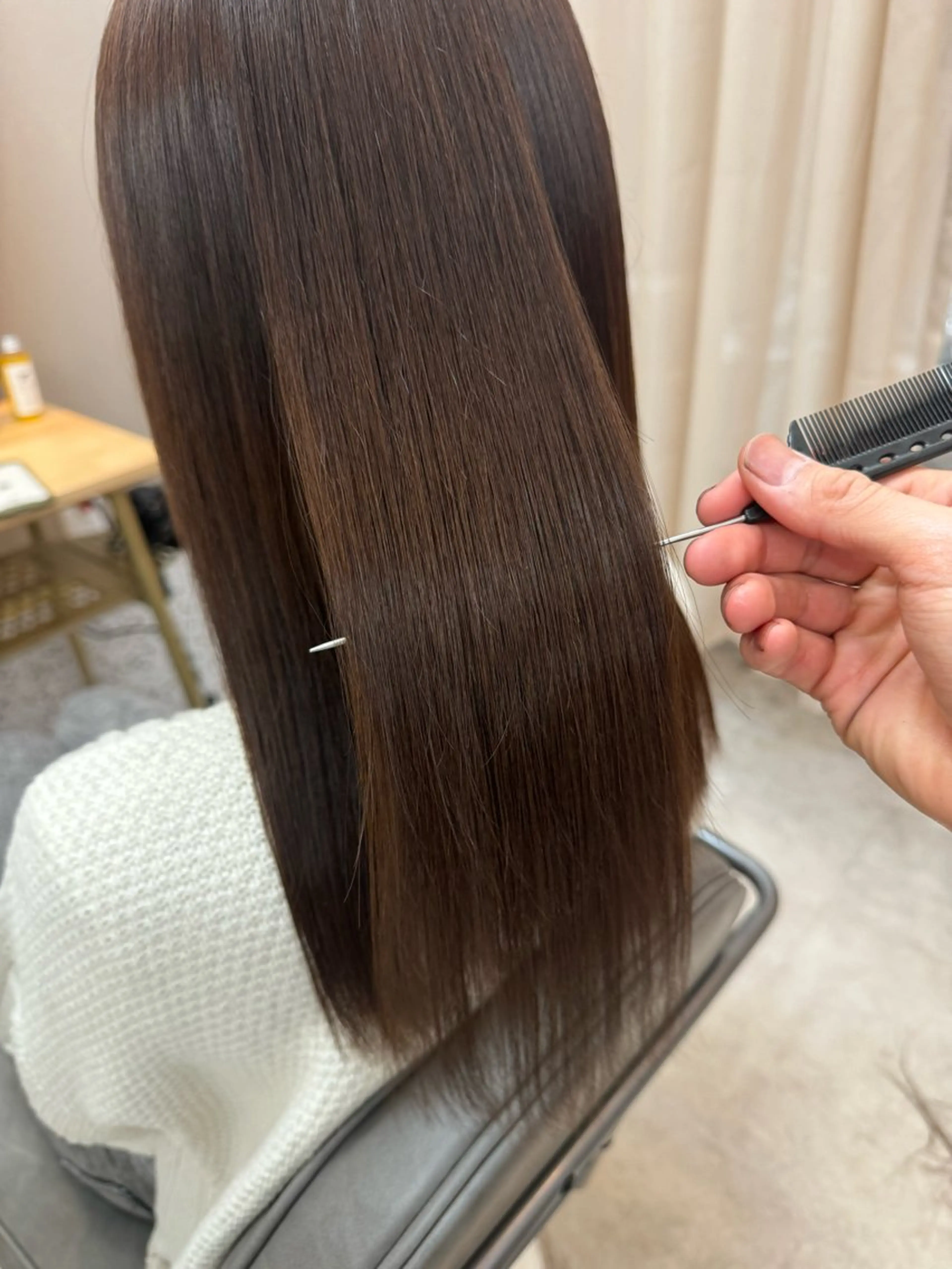 ミディアム ヘアカラー トリートメント TELA HAIR草加店所属・西久保 光のヘアスタイル