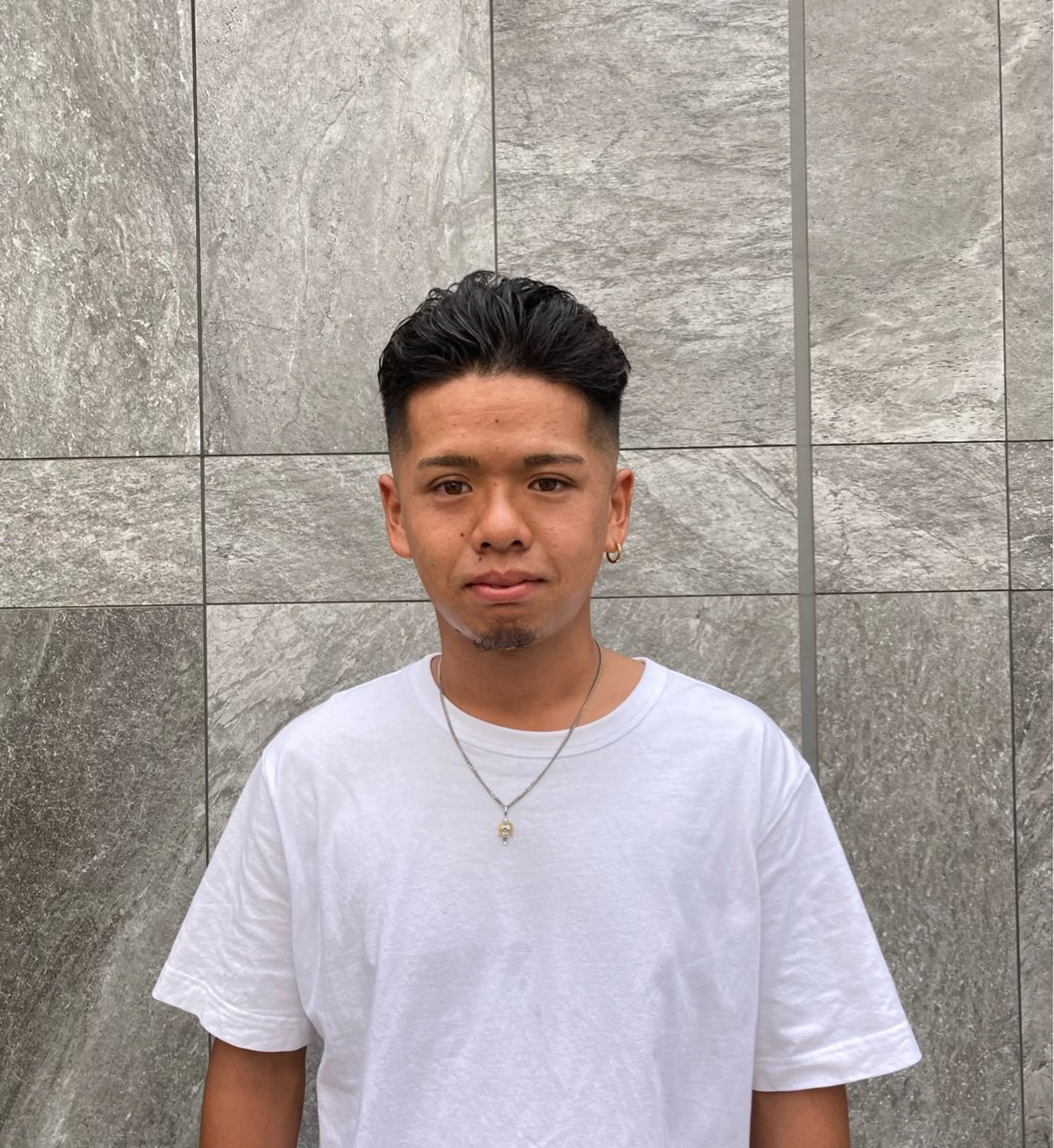 ショート メンズ フェードカット メンズパーマ スキンフェード スキンフェード/パー マ/須田陸斗のヘアスタイル