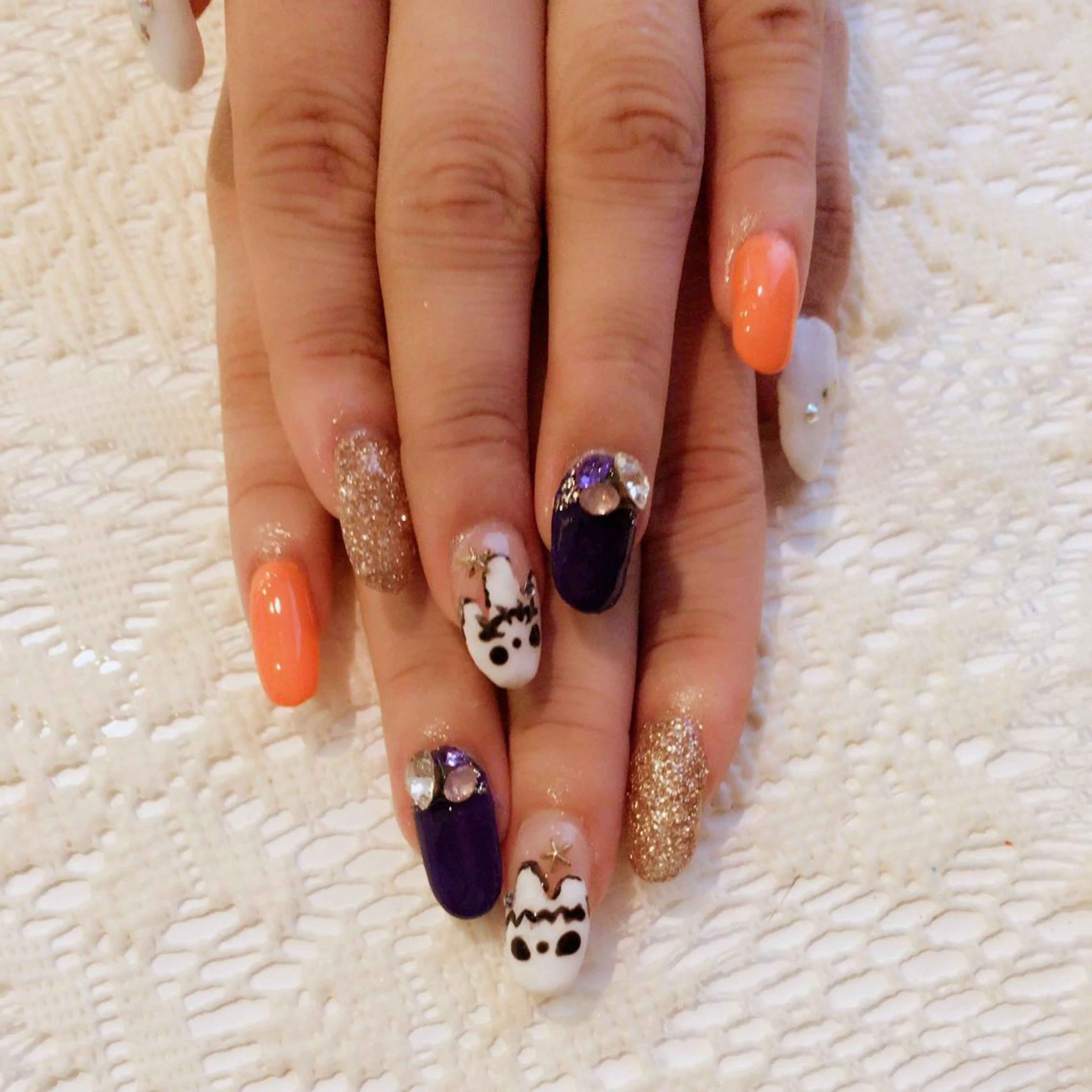 ネイル スカルプネイル 藤 あやのネイルデザイン