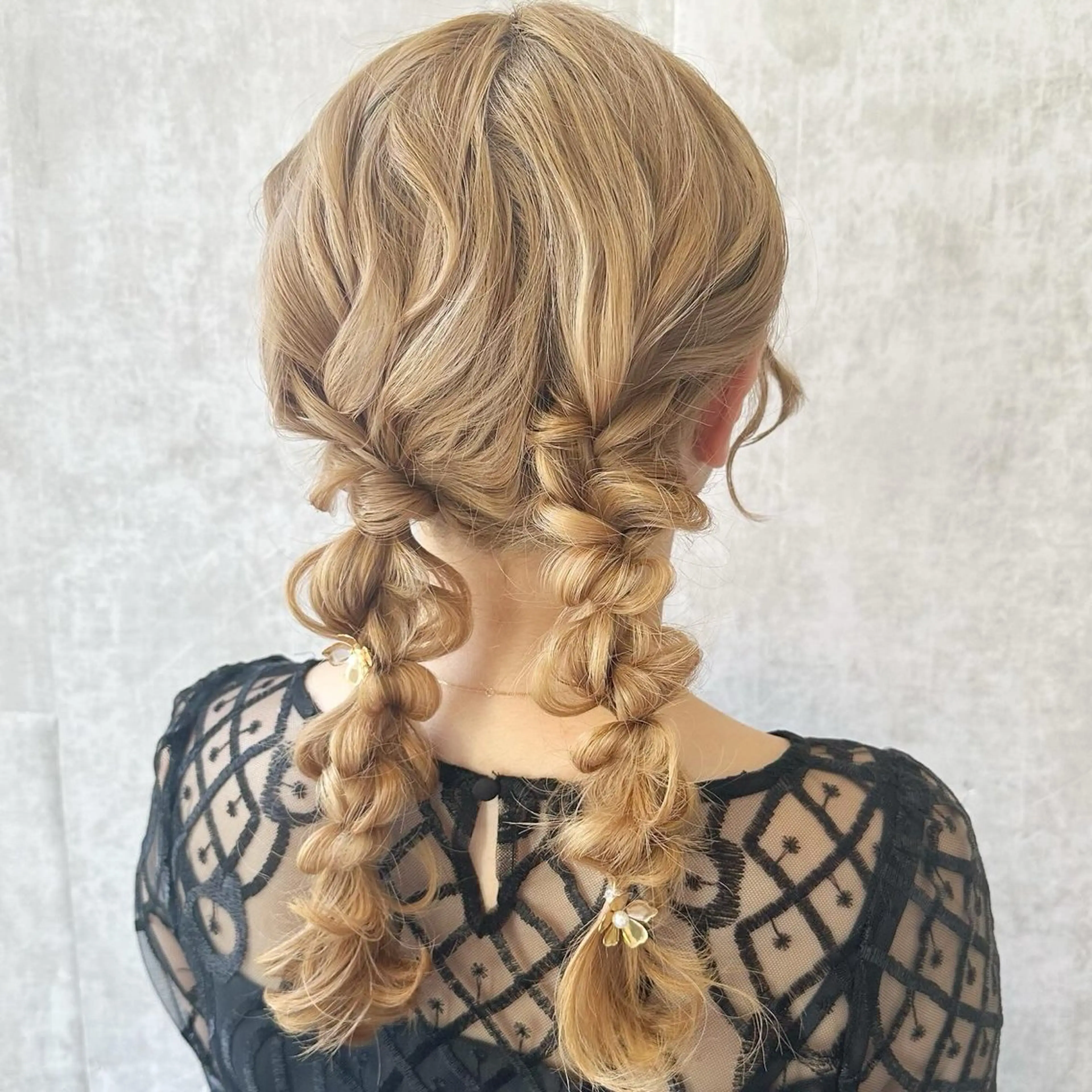 ロング ヘアセット すぐ予約OK💕 シールエクステのヘアスタイル